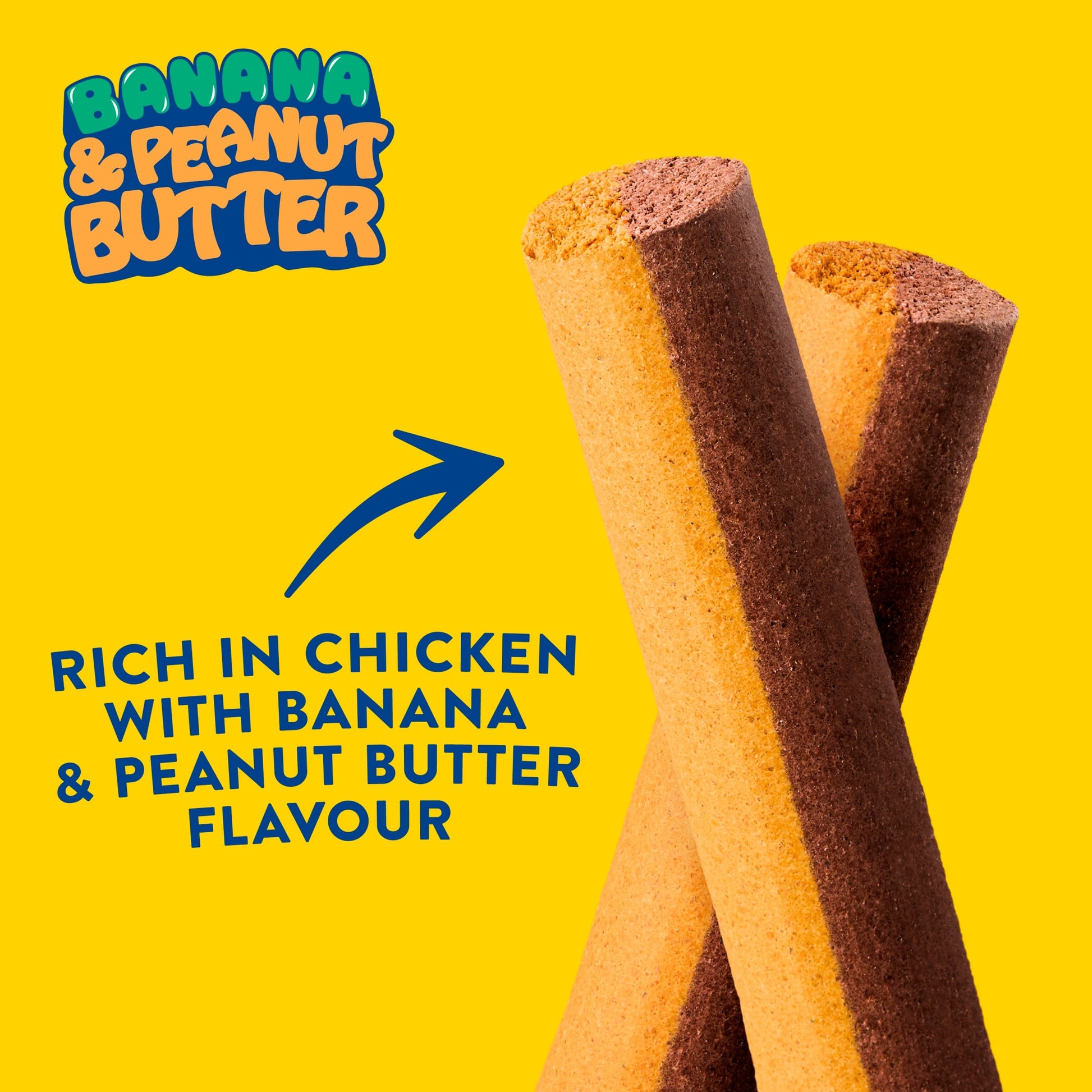 Wagg Dog Chews Banana & Peanut Butter Bars 140g — image 3