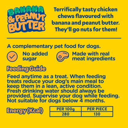 Wagg Dog Chews Banana & Peanut Butter Bars 140g — image 4