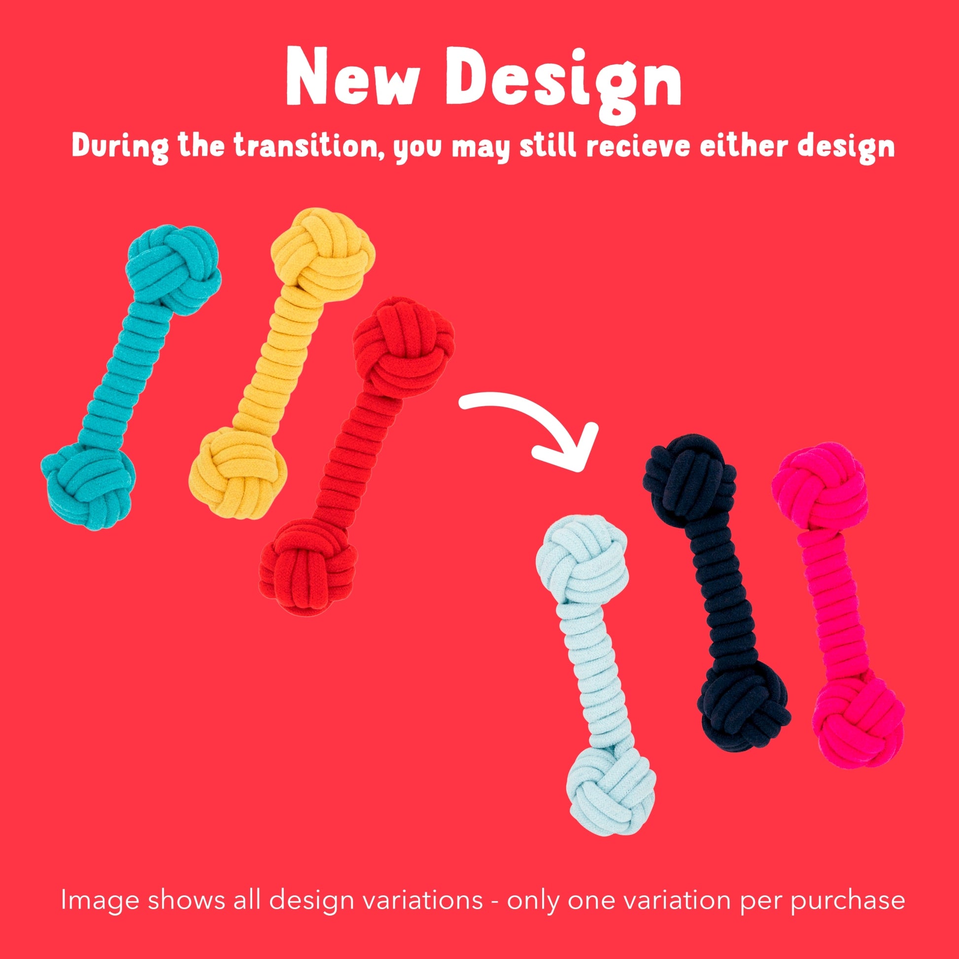 Wagtastic Toy Rope Dumbell Dog Toy — image 3