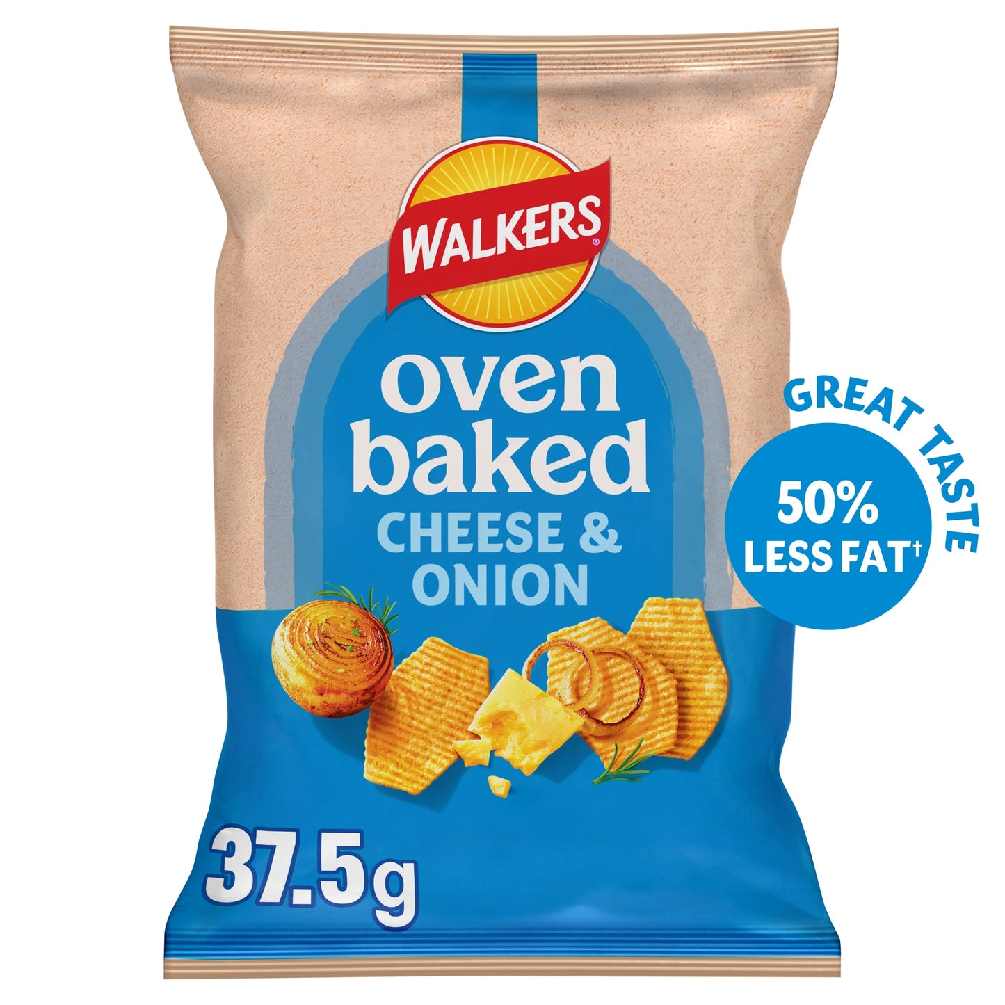 Walkers Baked Cheese & Onion Grab Bag Crisps 37.5g — image 1