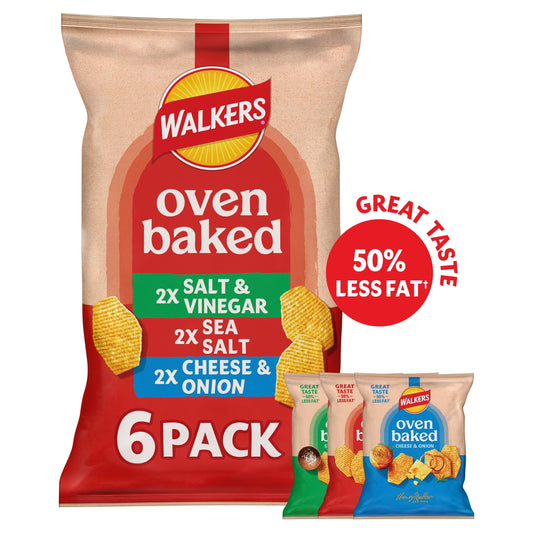 Walkers Baked Variety Multipack Crisps 6x22g — image 1