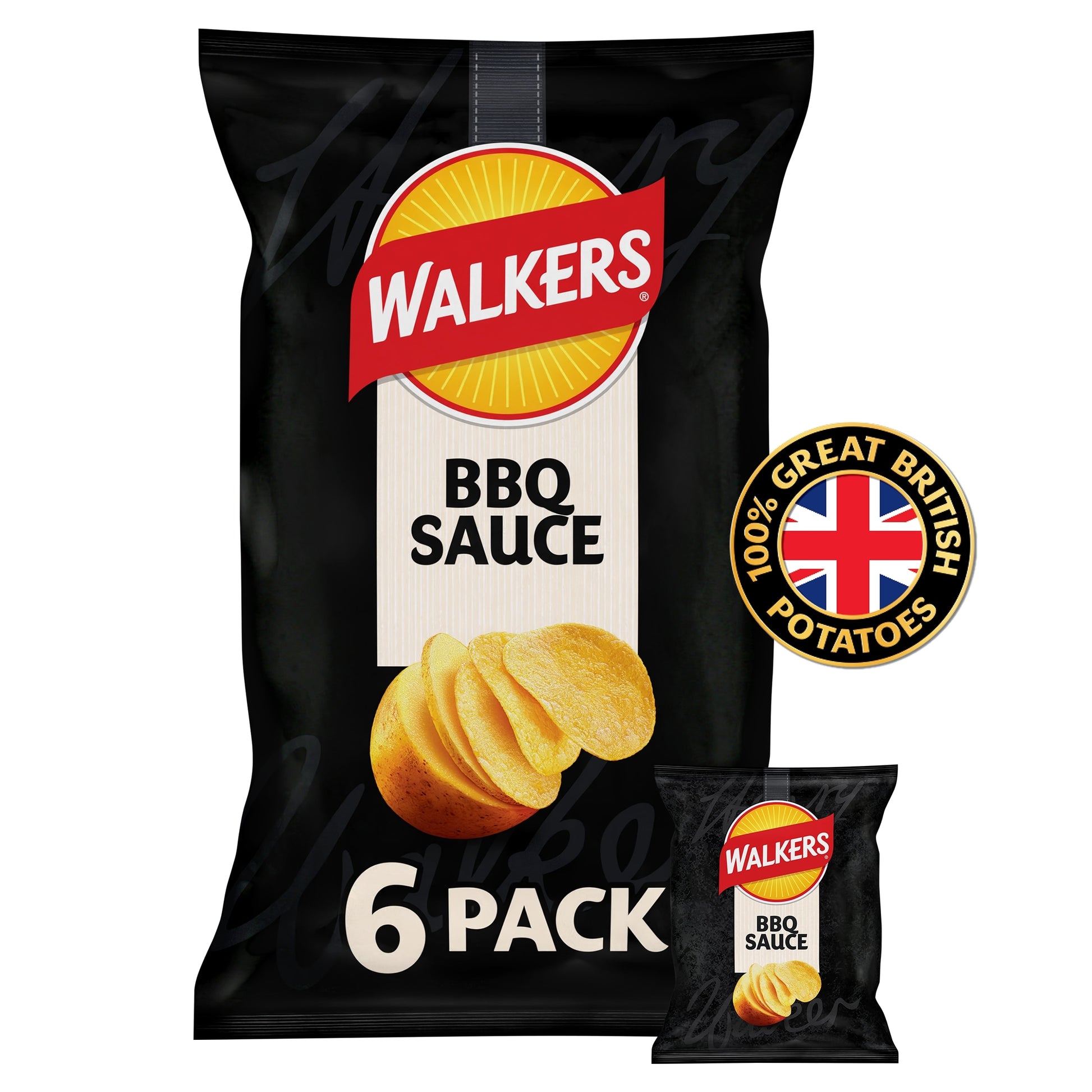Walkers BBQ Multipack Crisps 6 x 25g — image 1