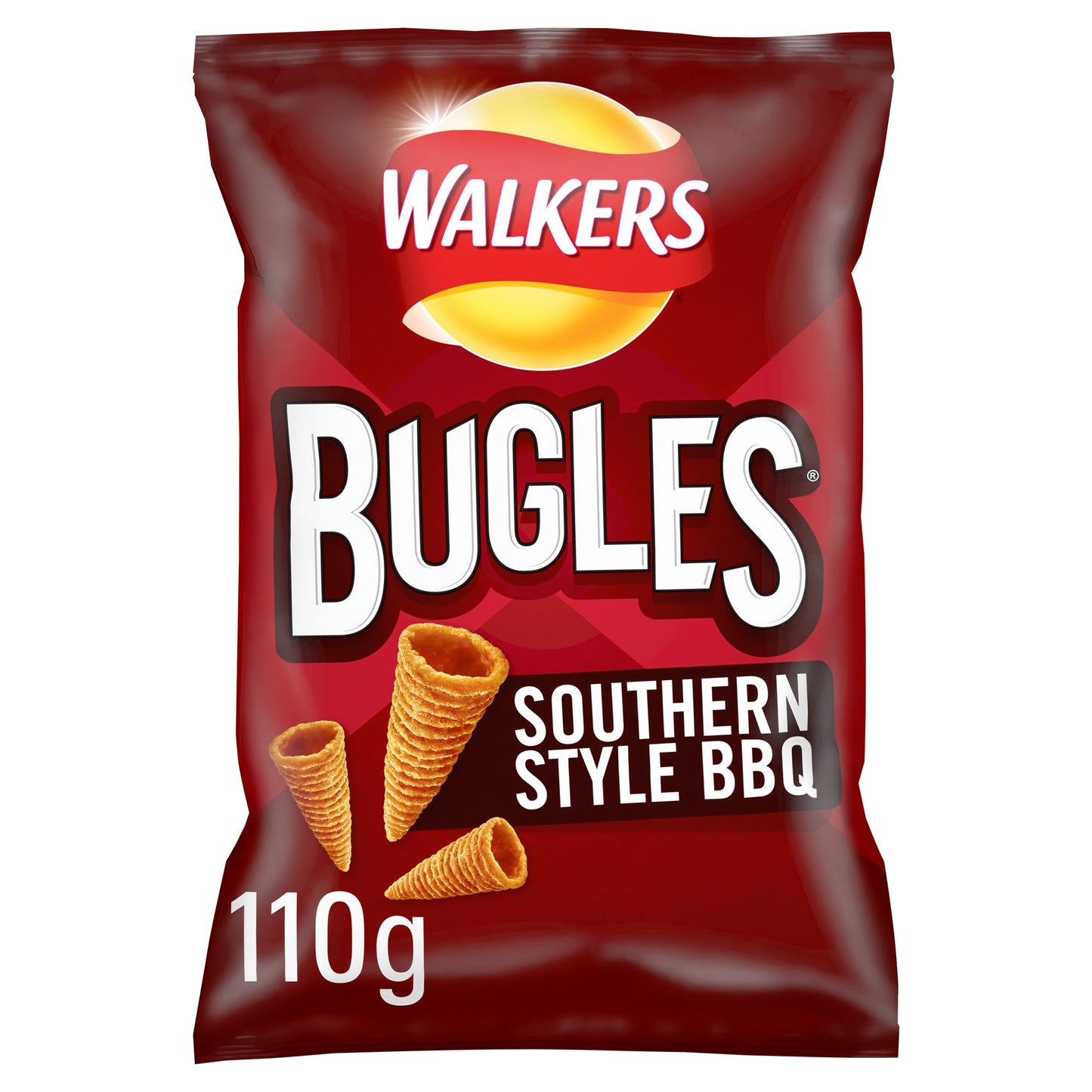 Walkers Bugles Southern Style BBQ Sharing Bag Crisps 110g — image 1