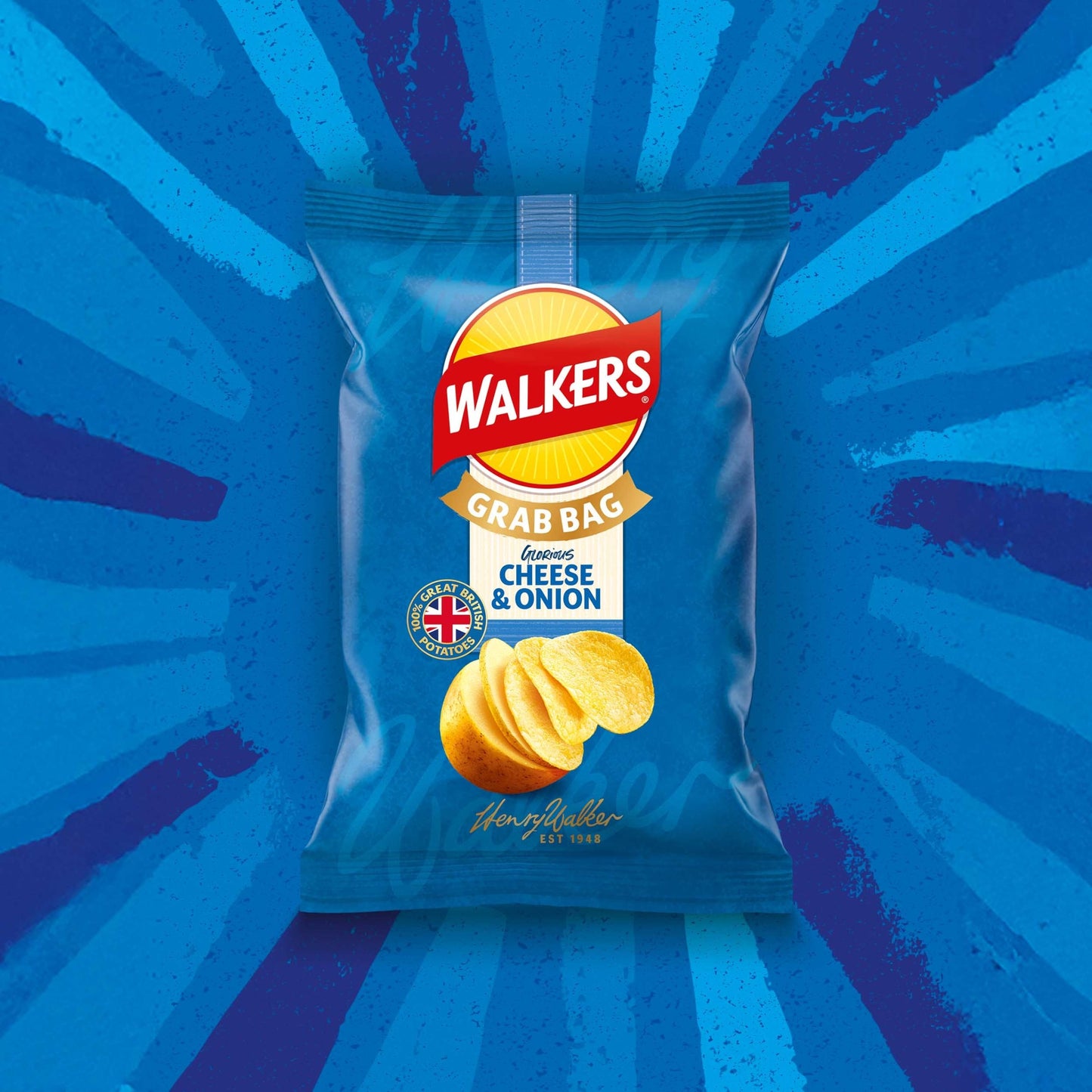 Walkers Cheese & Onion Grab Bag Crisps 45g — image 2