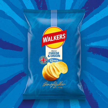 Walkers Cheese & Onion Multipack Crisps 12x25g — image 2