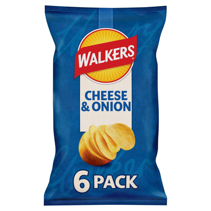 Walkers Cheese & Onion Multipack Crisps 6x25g — image 5