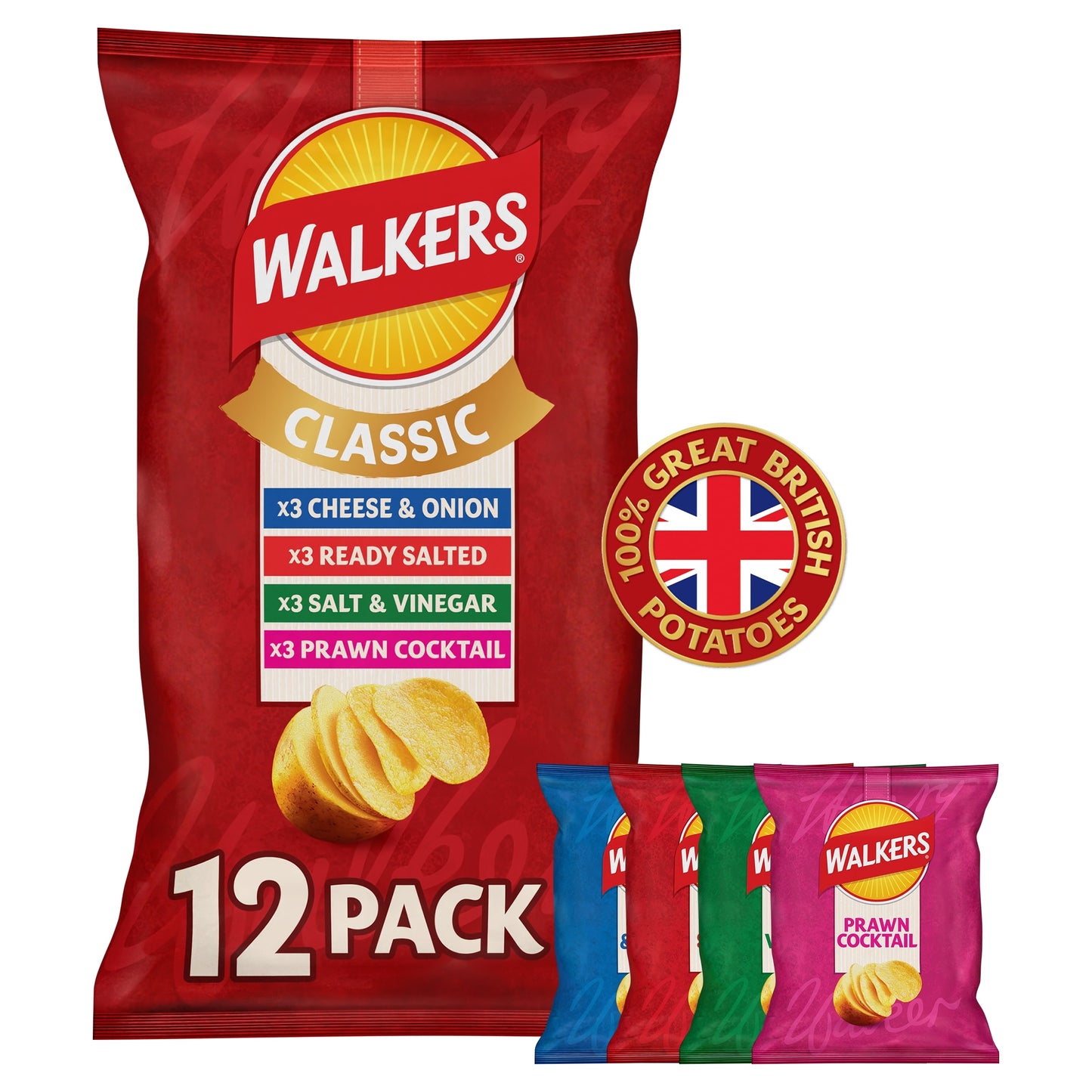 Walkers Classic Variety Multipack Crisps 12x25g — image 1