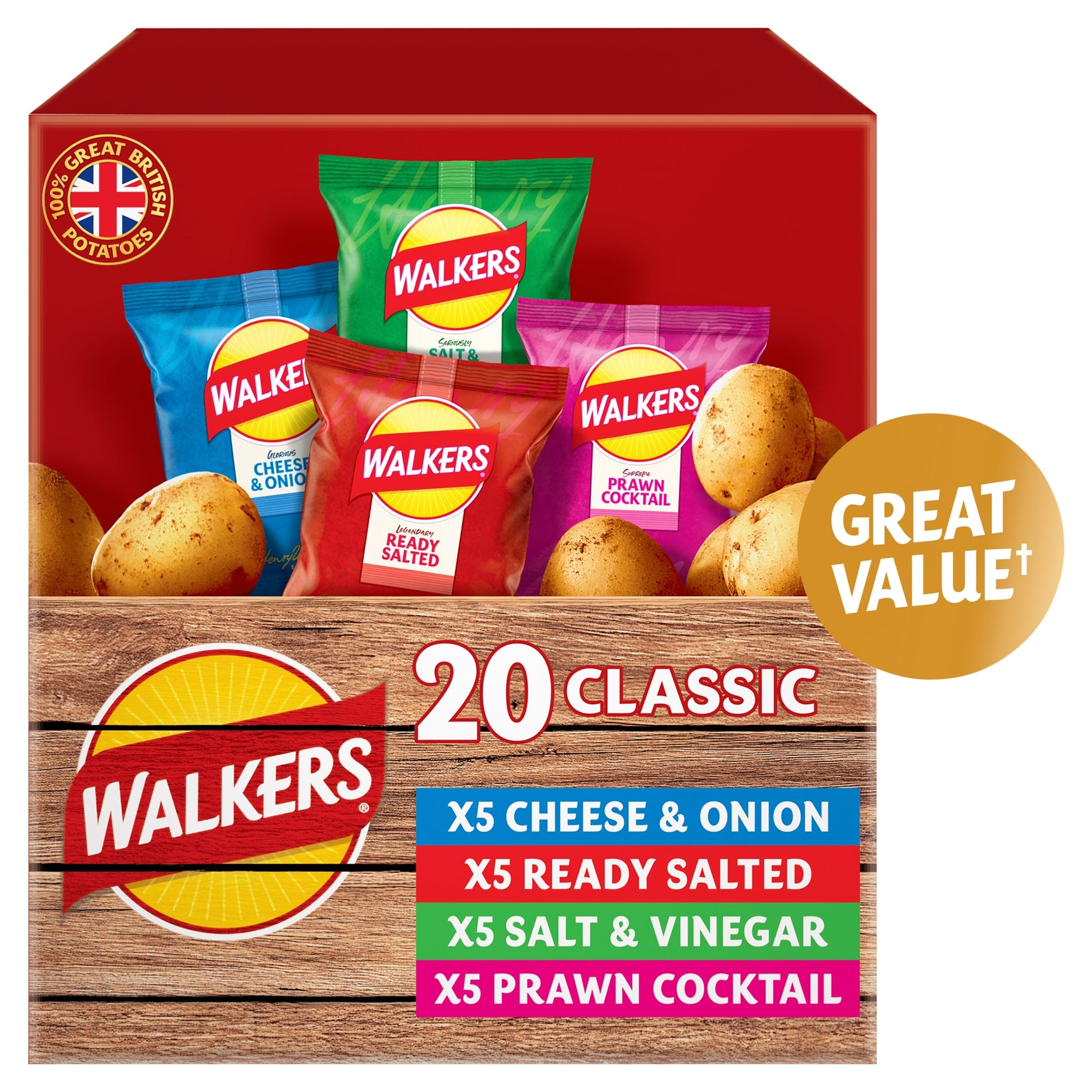 Walkers Classic Variety Multipack Crisps 20x25g — image 2