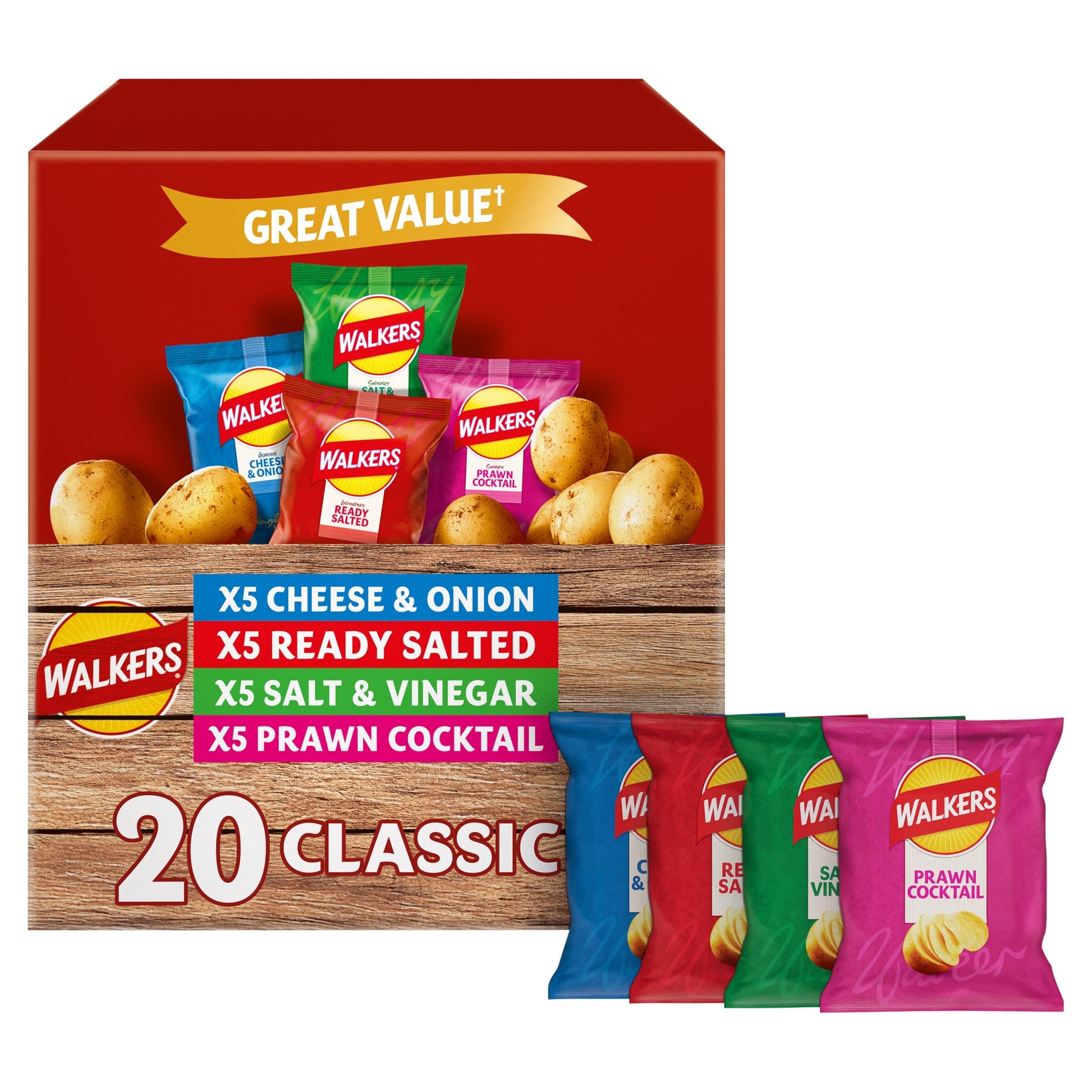 Walkers Classic Variety Multipack Crisps 20x25g — image 3