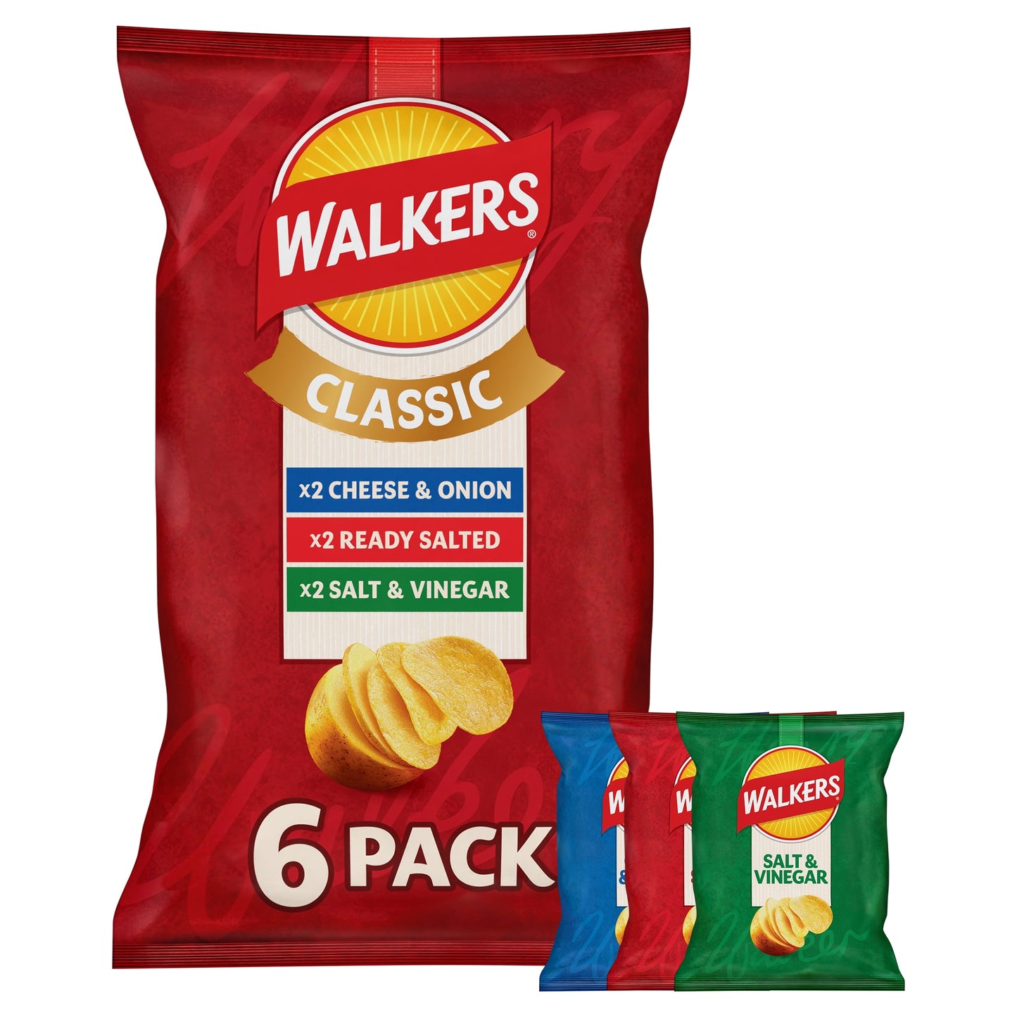 Walkers Classic Variety Multipack Crisps 6x25g — image 2