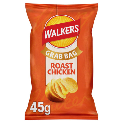Walkers Crispy Roast Chicken Potato Crisps Grab Bag 45g — image 1