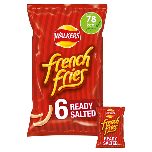 Walkers French Fries Ready Salted Multipack Crisps 6x18g — image 1