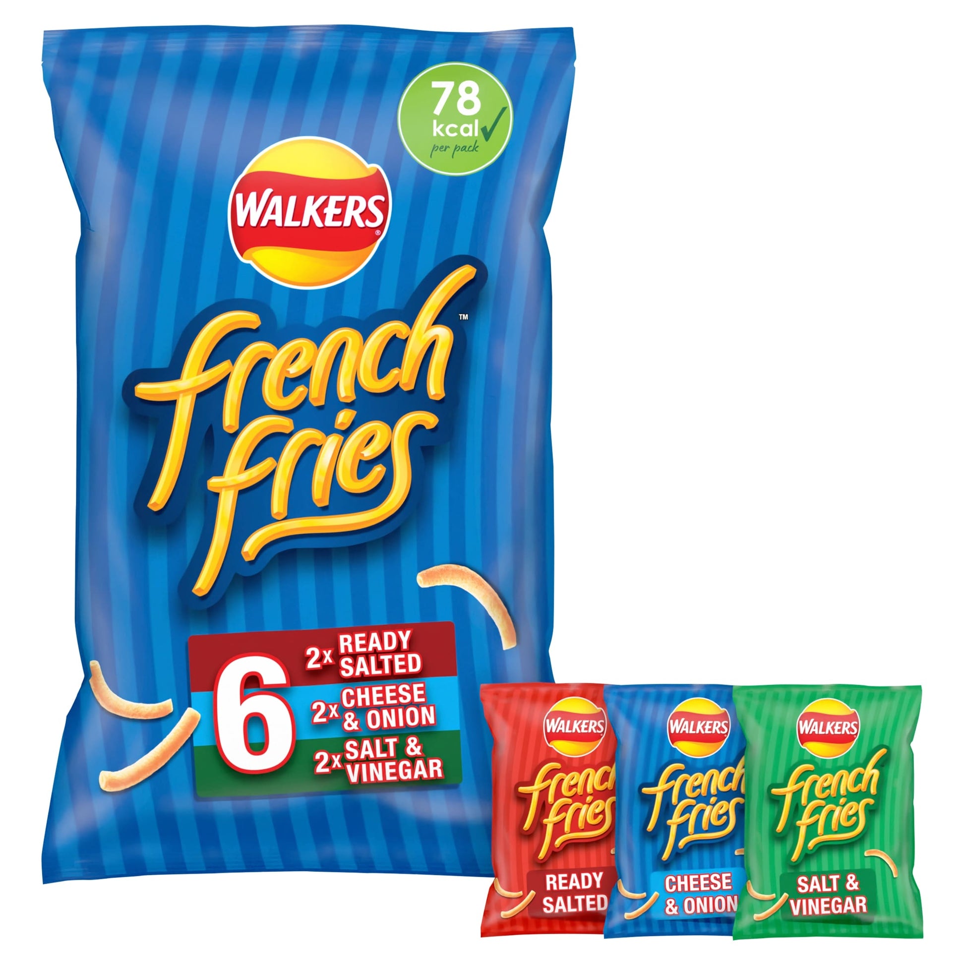 Walkers French Fries Variety Multipack Crisps 6x18g — image 1