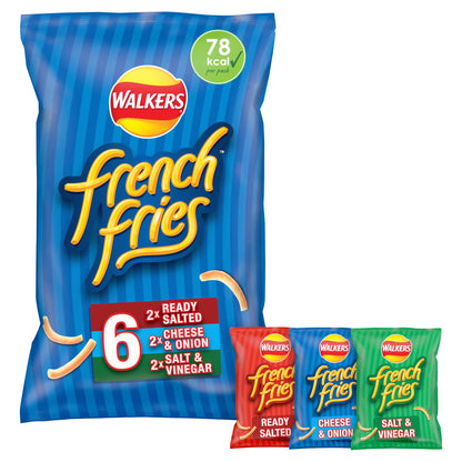 Walkers French Fries Variety Multipack Crisps 6x18g — image 1