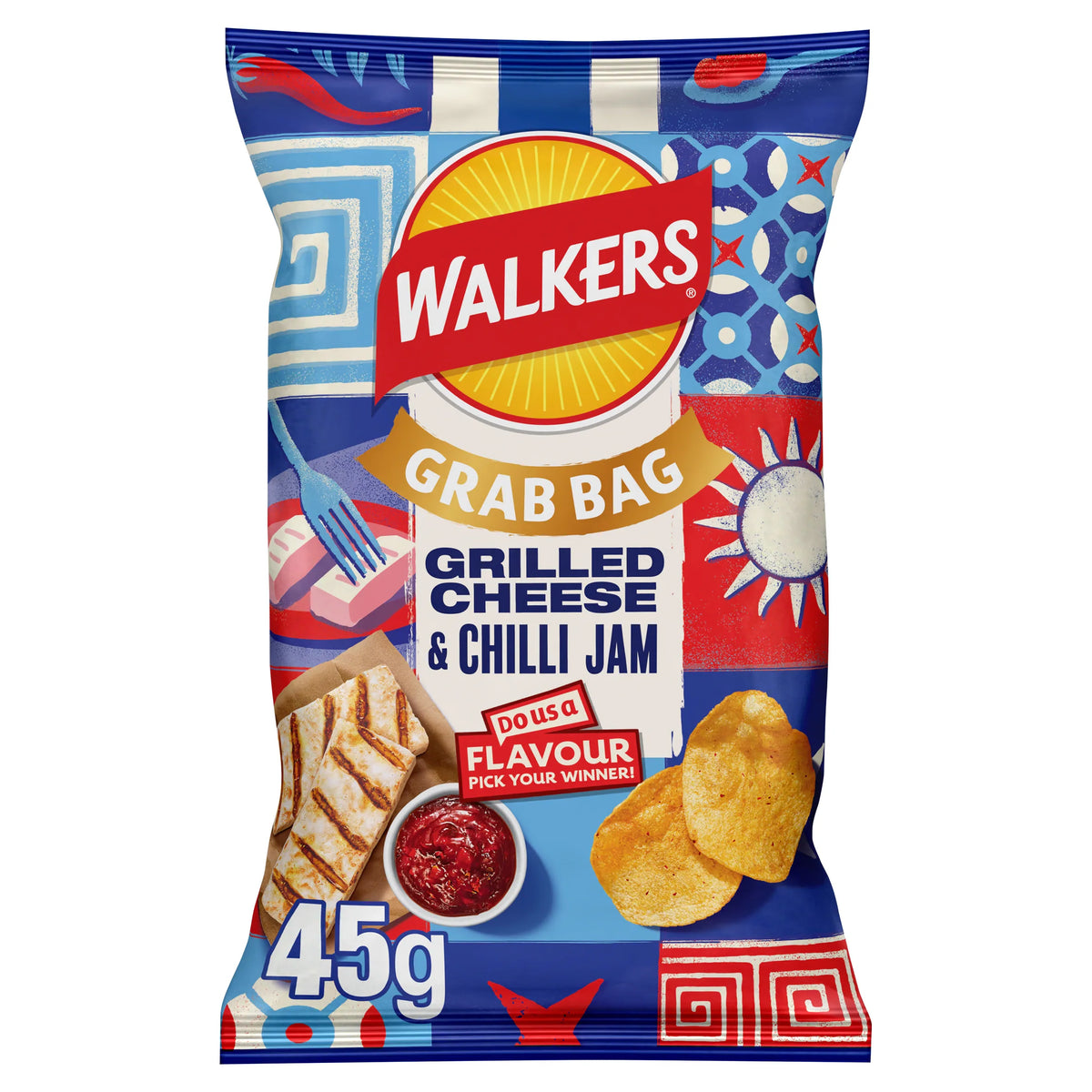 Walkers Grilled Cheese & Chilli Jam Potato Crisps 45g — image 1