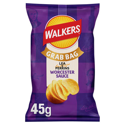 Walkers Lea & Perrins Worcestershire Sauce Grab Bag Crisps 45g — image 1