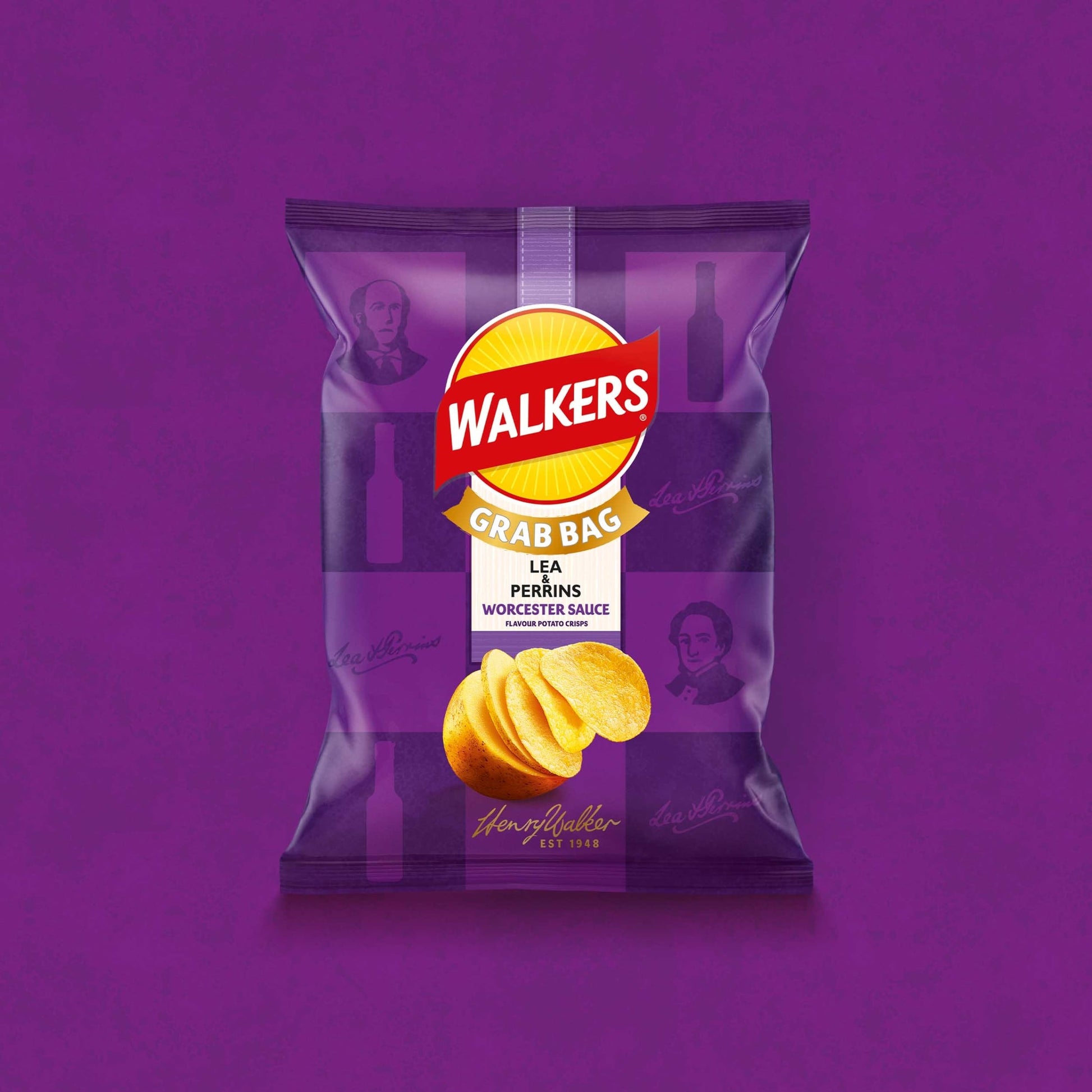 Walkers Lea & Perrins Worcestershire Sauce Grab Bag Crisps 45g — image 2