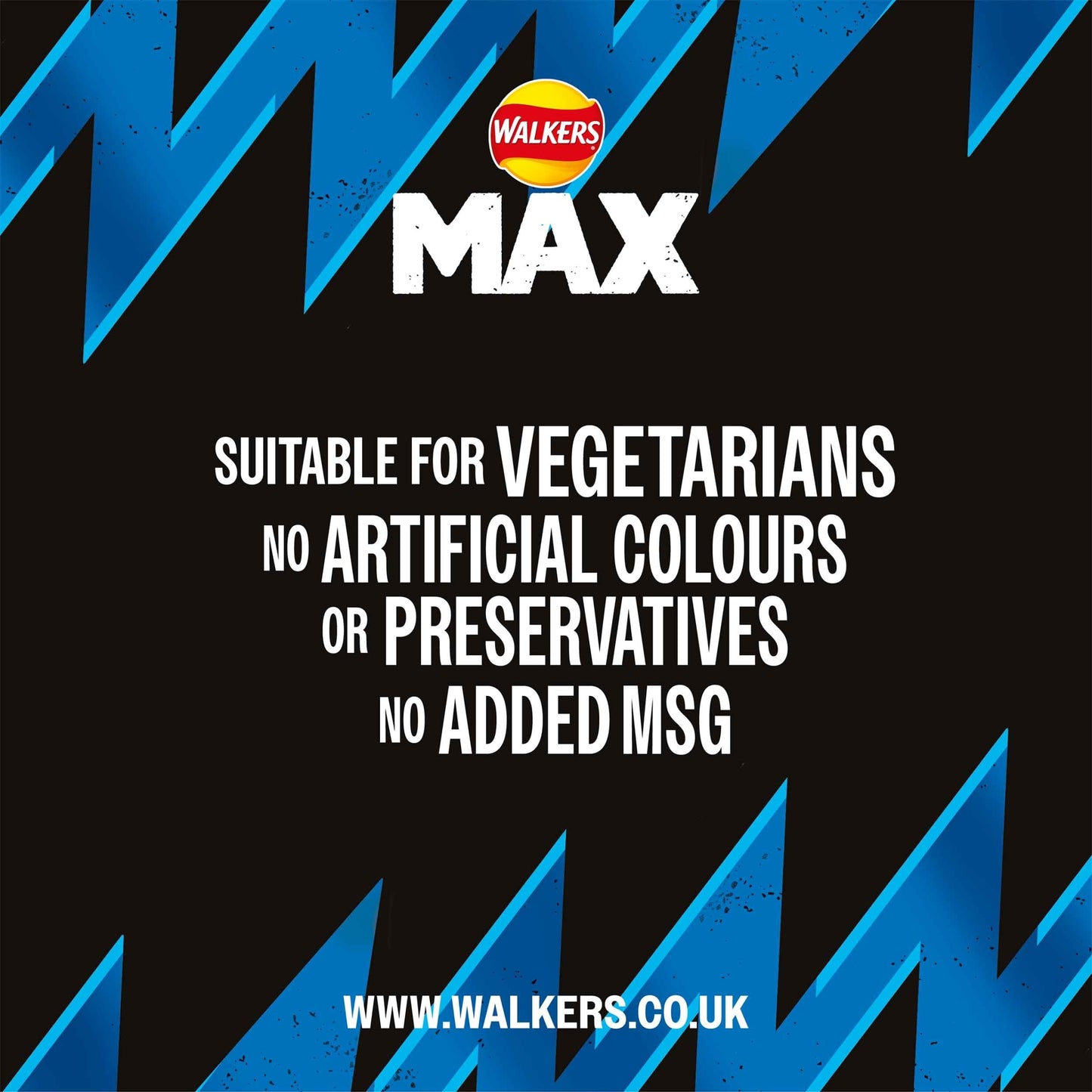 Walkers Max Salt & Malt Vinegar Crisps 60G — image 2