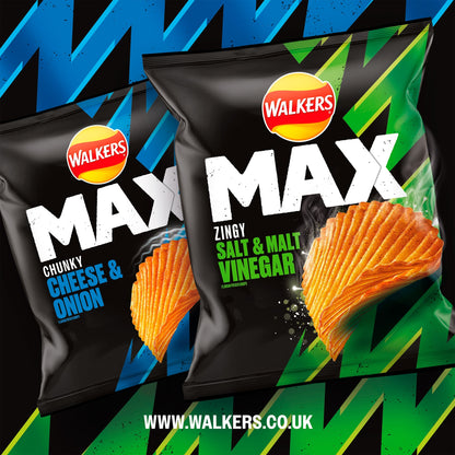 Walkers Max Salt & Malt Vinegar Crisps 60G — image 3