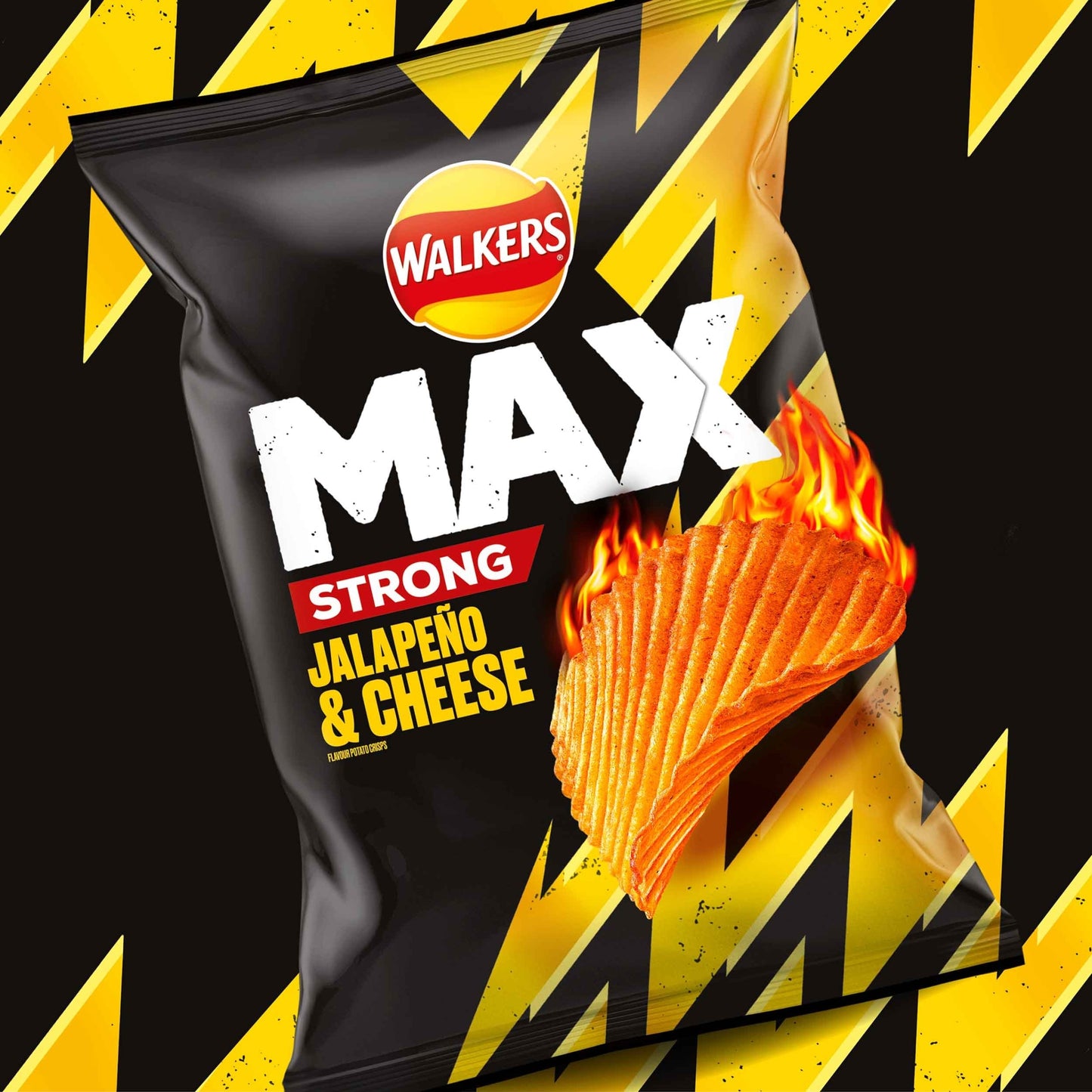 Walkers Max Strong Jalapeño & Cheese Sharing Bag Crisps 140g — image 2