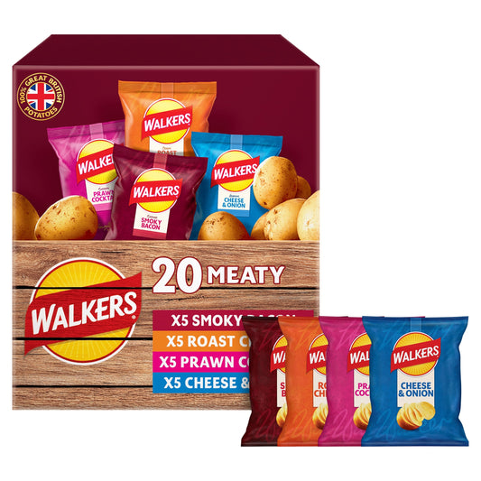 Walkers Meaty Variety Crisps - 20 x 25g — image 1