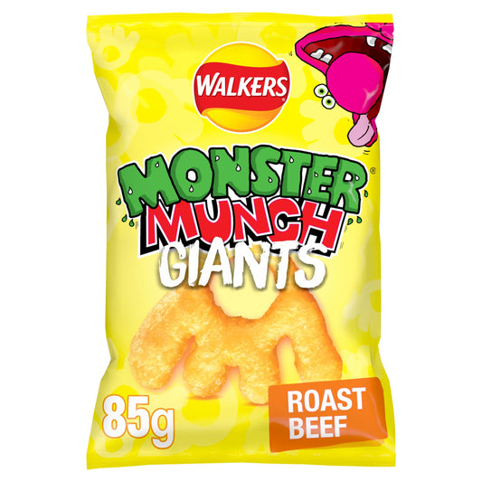 Walkers Monster Munch Giants Roast Beef Sharing Bag Crisps 85g — image 1