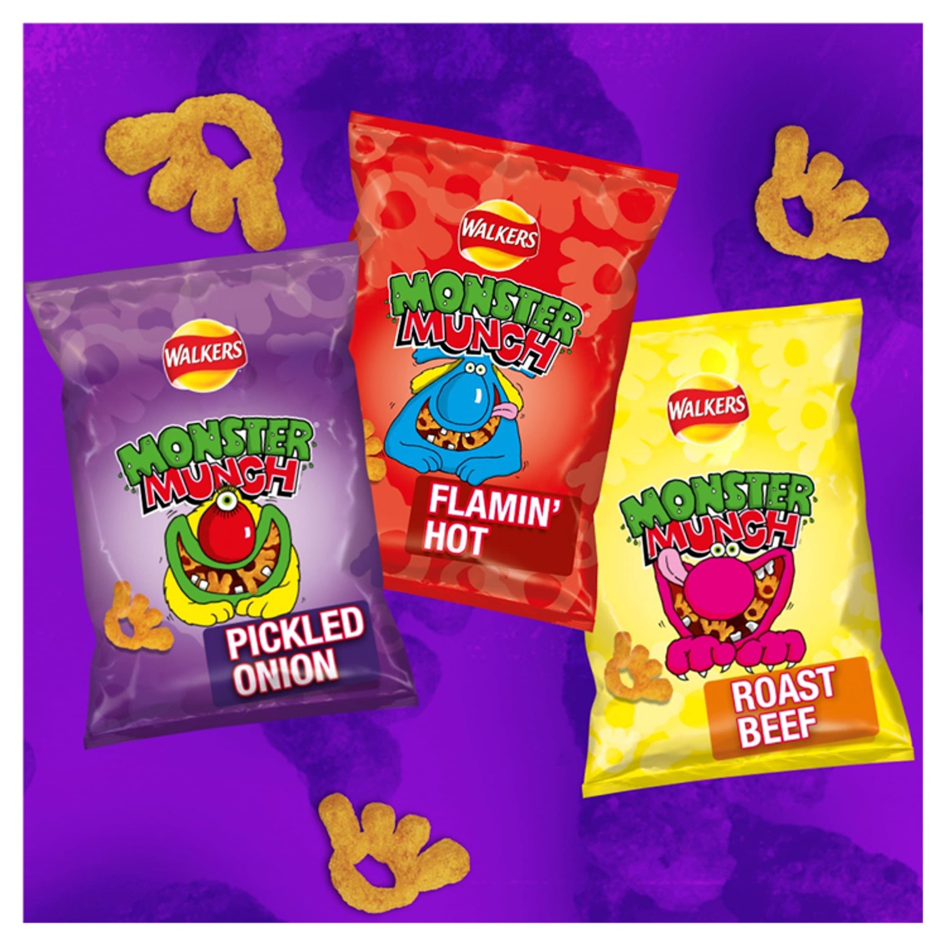 Walkers Monster Munch Pickled Onion Crisps 40g — image 2