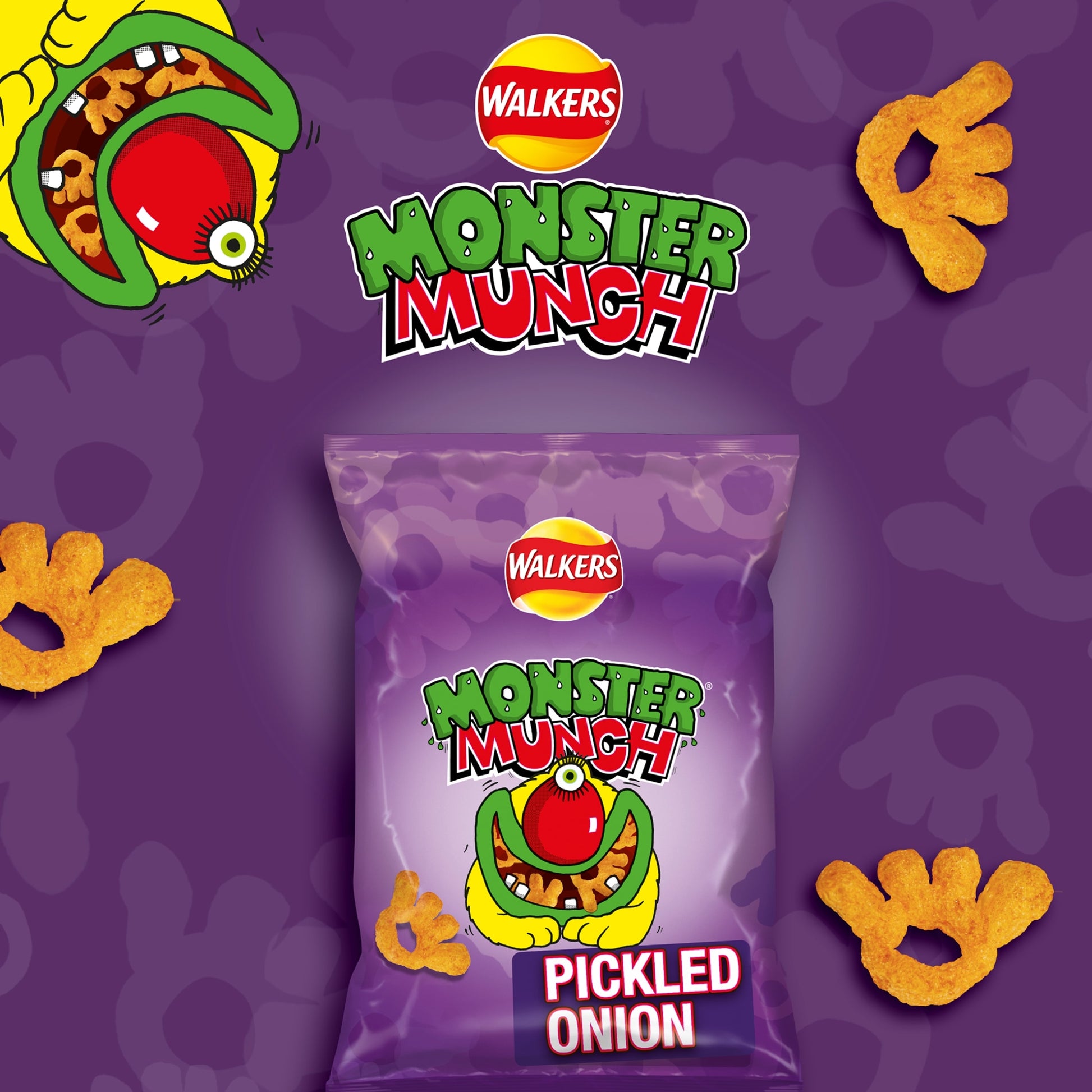 Walkers Monster Munch Pickled Onion Multipack Crisps 6x20g — image 3