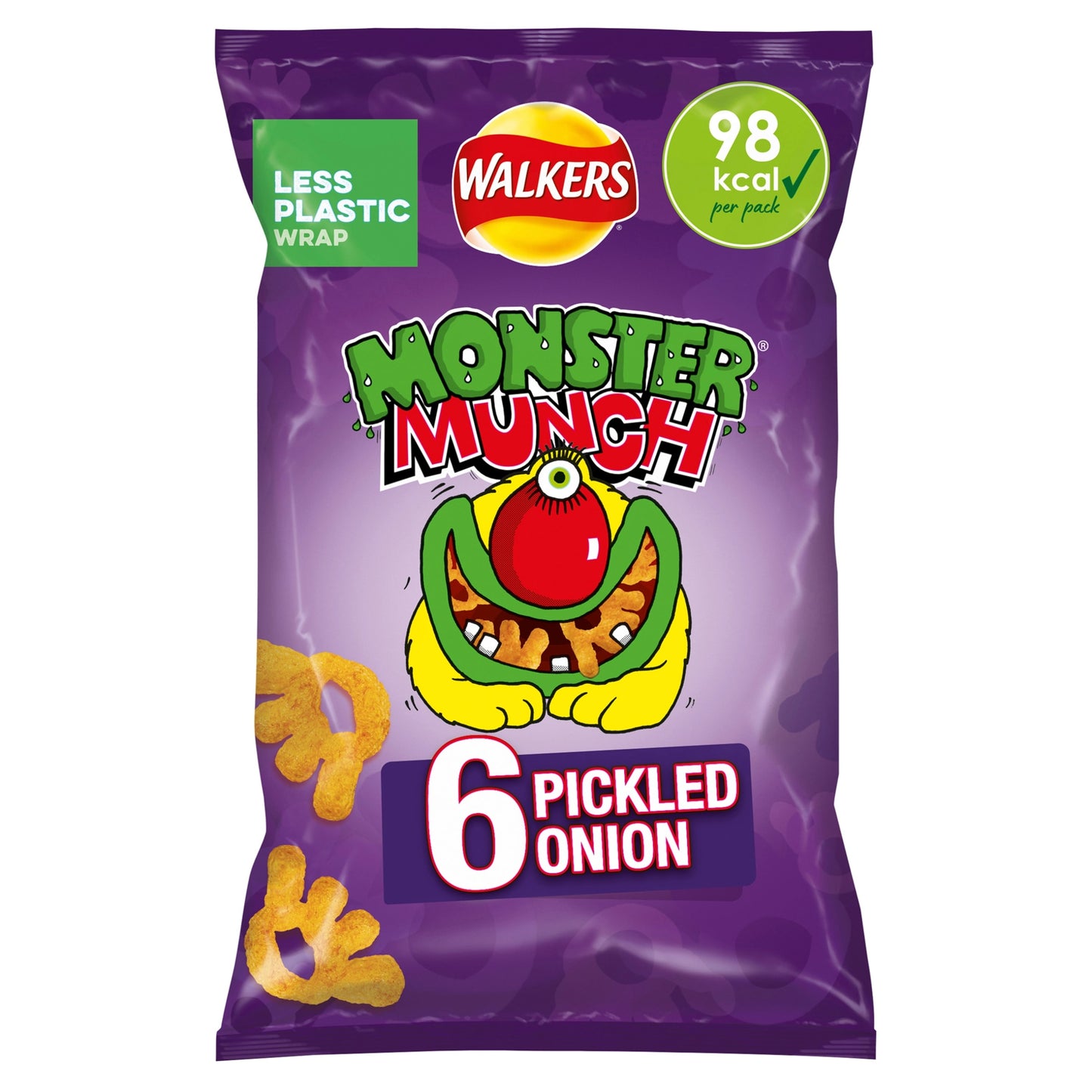 Walkers Monster Munch Pickled Onion Multipack Crisps 6x20g — image 4