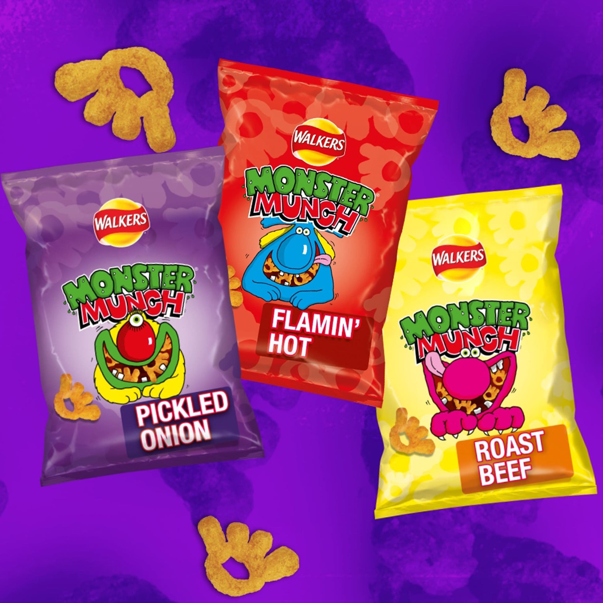 Walkers Monster Munch Roast Beef Multipack Crisps 6x20g — image 3