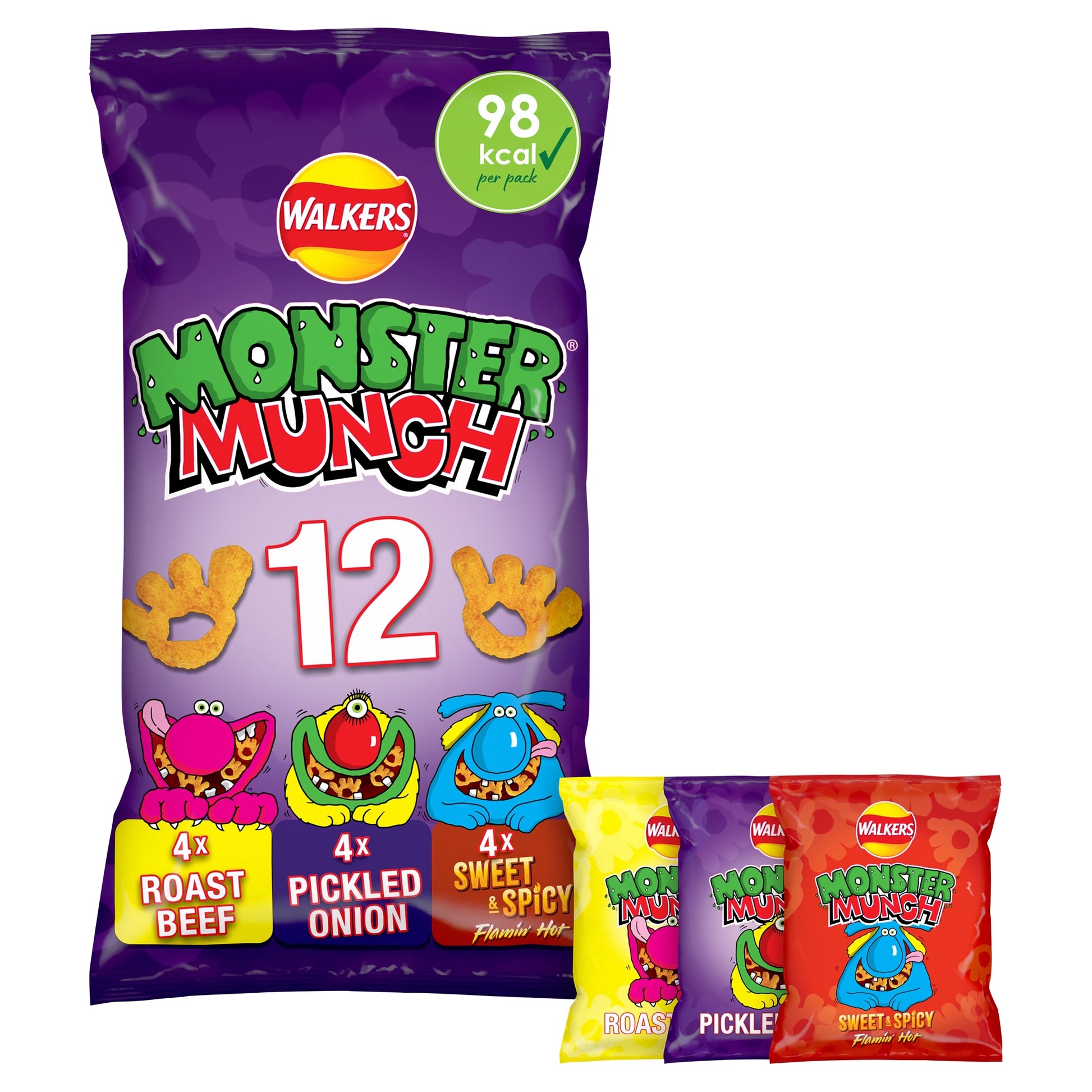 Walkers Monster Munch Variety Multipack Crisps 12x20g — image 1