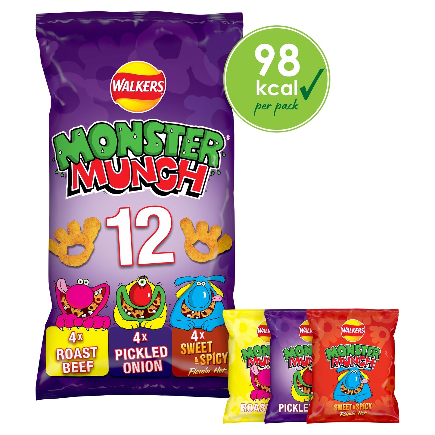 Walkers Monster Munch Variety Multipack Crisps 12x20g — image 2