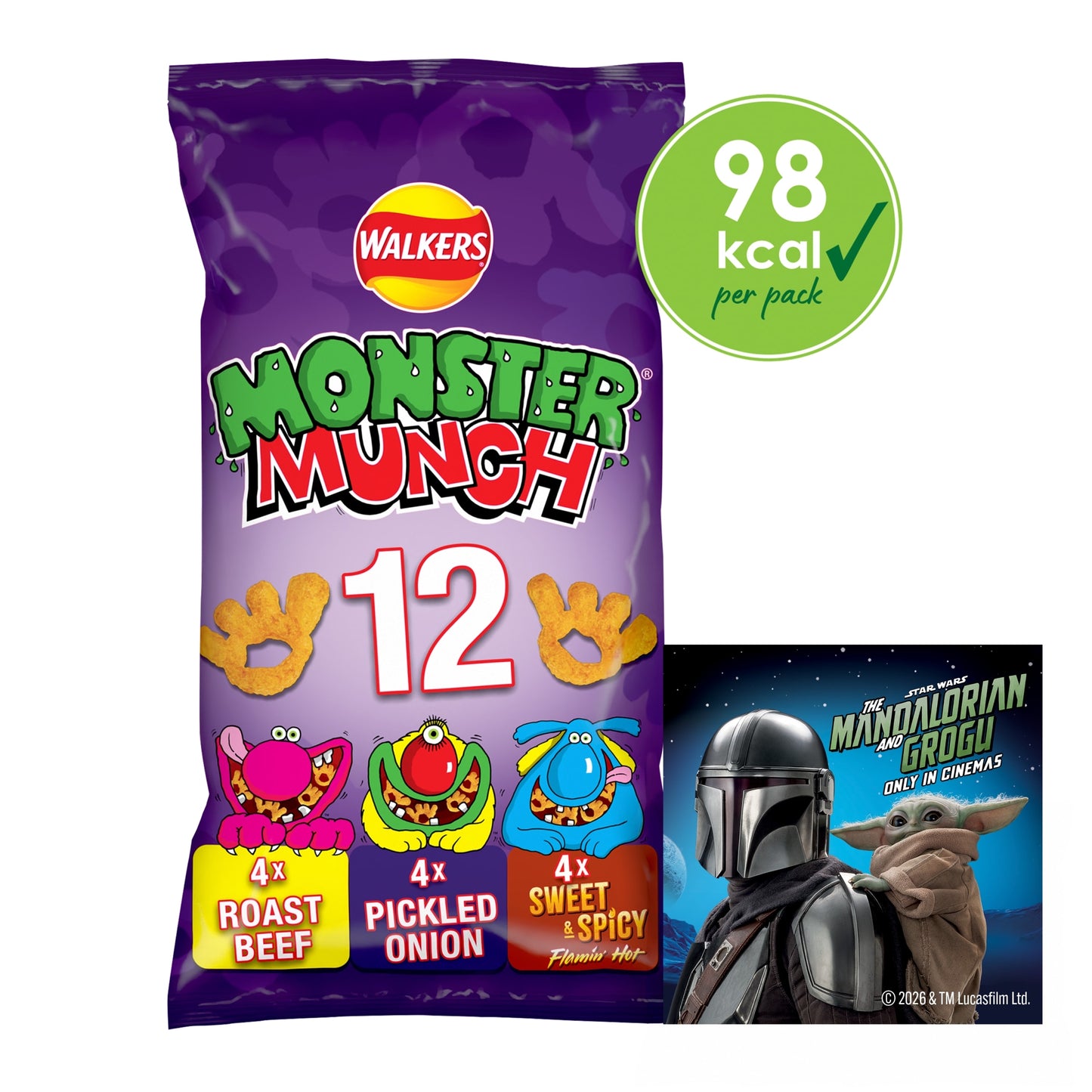 Walkers Monster Munch Variety Multipack Crisps 12x20g — image 3