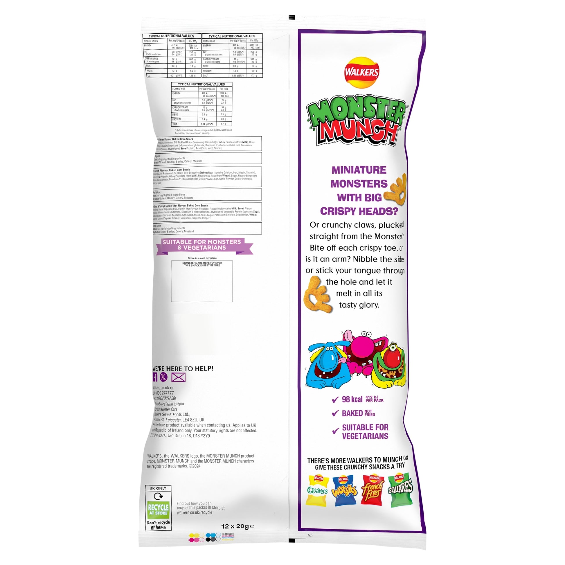 Walkers Monster Munch Variety Multipack Crisps 12x20g — image 4