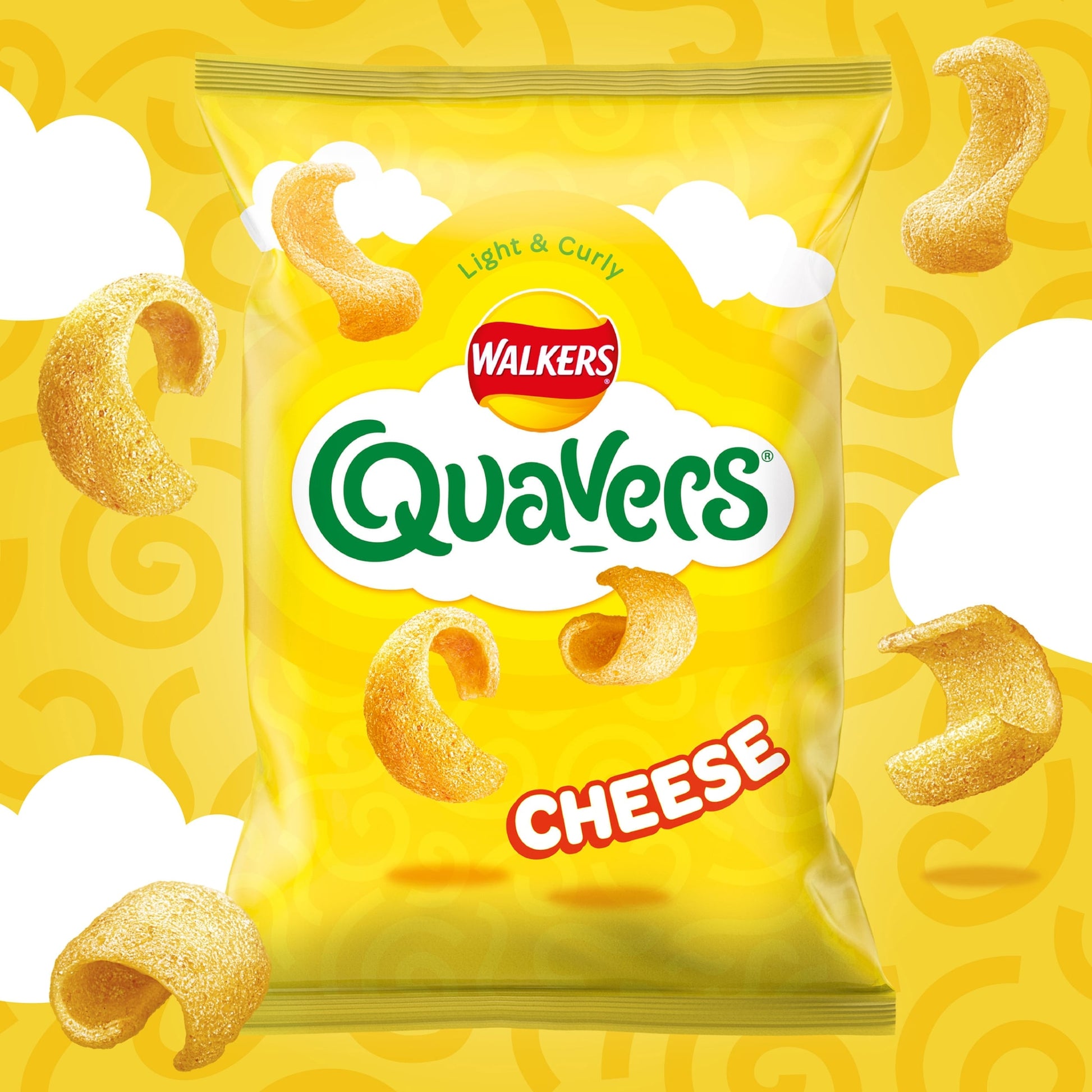 Walkers Quavers Cheese Flavour Potato Crisps 20 x 16g — image 2