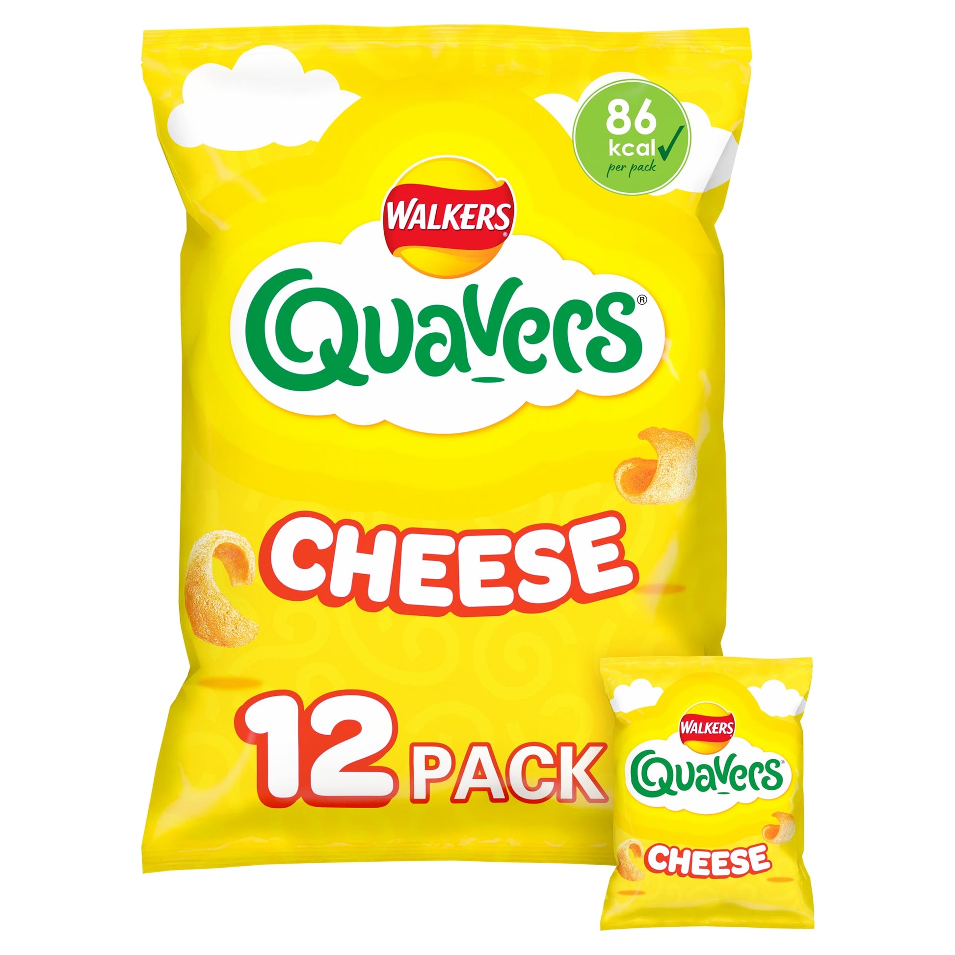 Walkers Quavers Cheese Multipack Crisps 12x16g — image 1