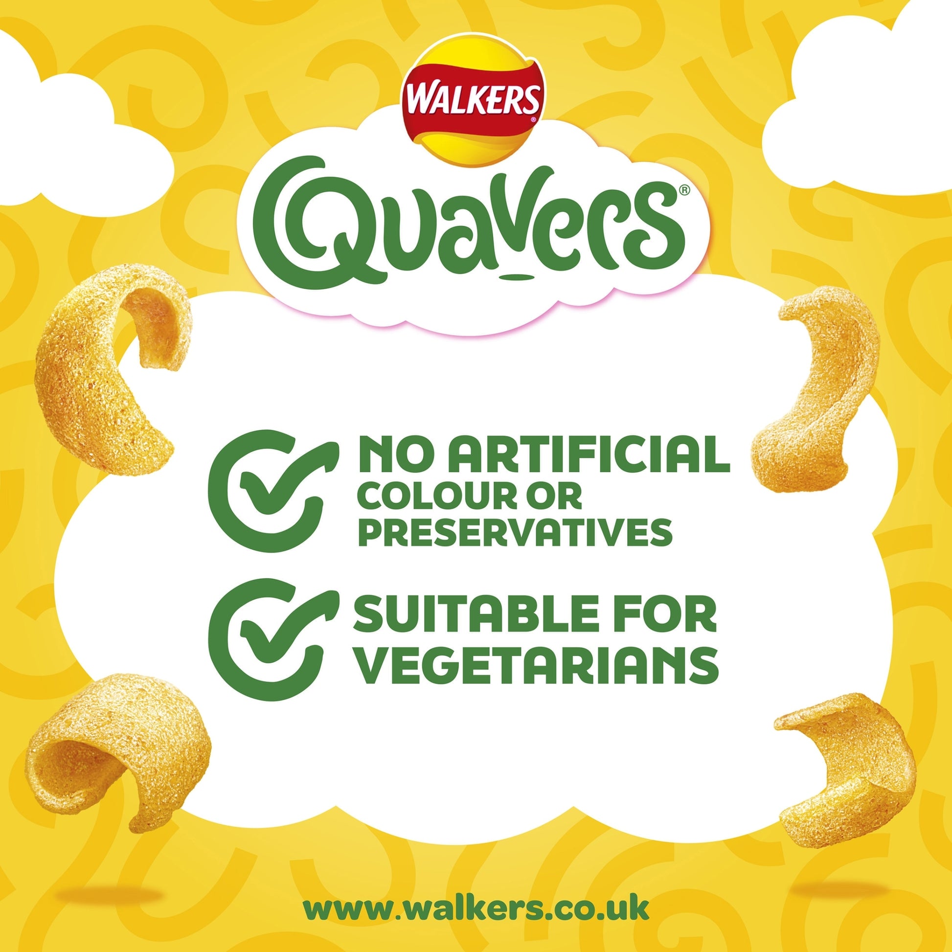 Walkers Quavers Cheese Multipack Crisps 6x16g — image 2