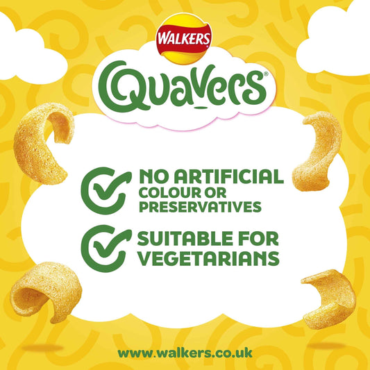 Walkers QUAVERS Cheese Multipack Crisps 6x16g