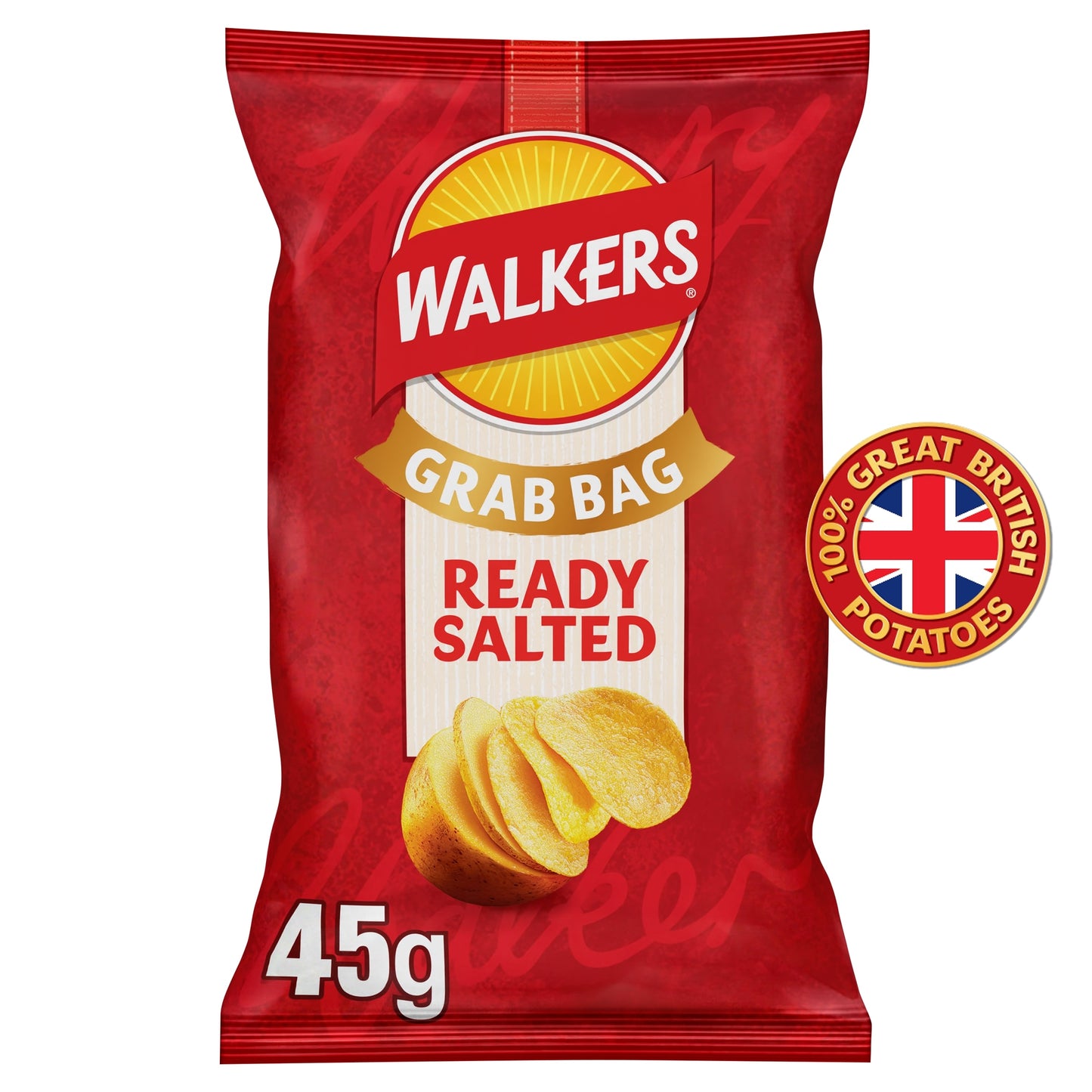 Walkers Ready Salted Grab Bag Crisps 45g — image 1