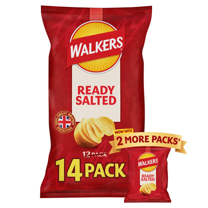 Walkers Ready Salted Multipack Crisps 14x25g — image 1