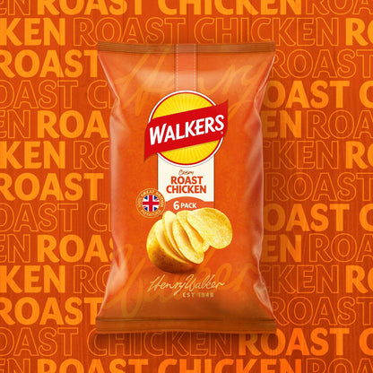 Walkers Roast Chicken Multipack Crisps 6 x 25g — image 2