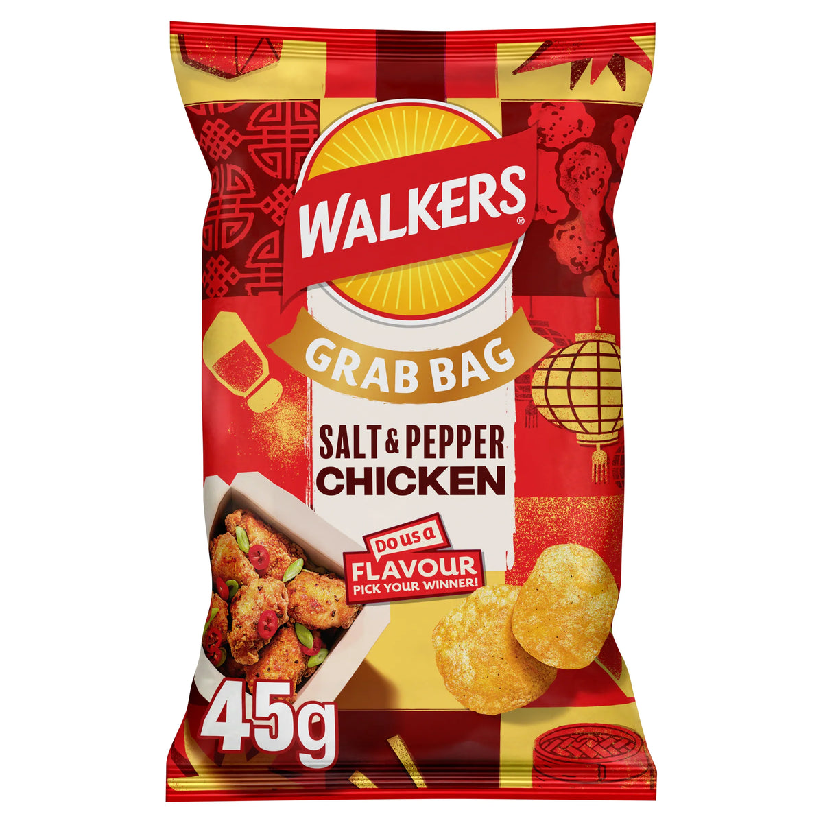 Walkers Salt & Pepper Chicken Flavour Potato Crisps 45g — image 1