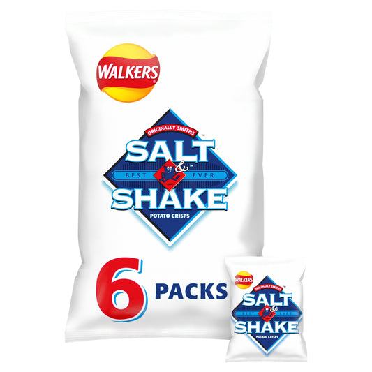 Walkers Salt & Shake Multipack Crisps 6x24g — image 1