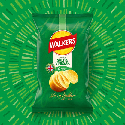 Walkers Salt & Vinegar Multipack Crisps 6 x 25g — image 2