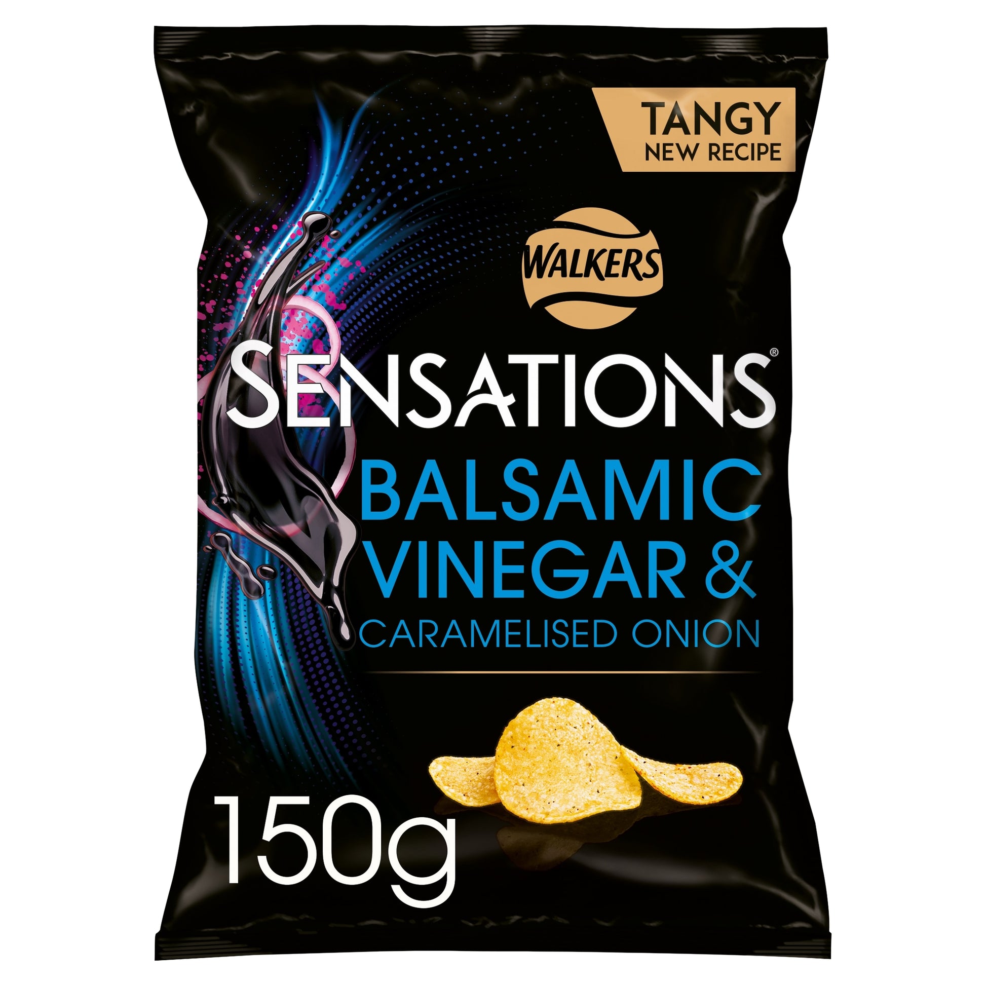Walkers Sensations Balsamic Vinegar & Onion Crisps 150g — image 1