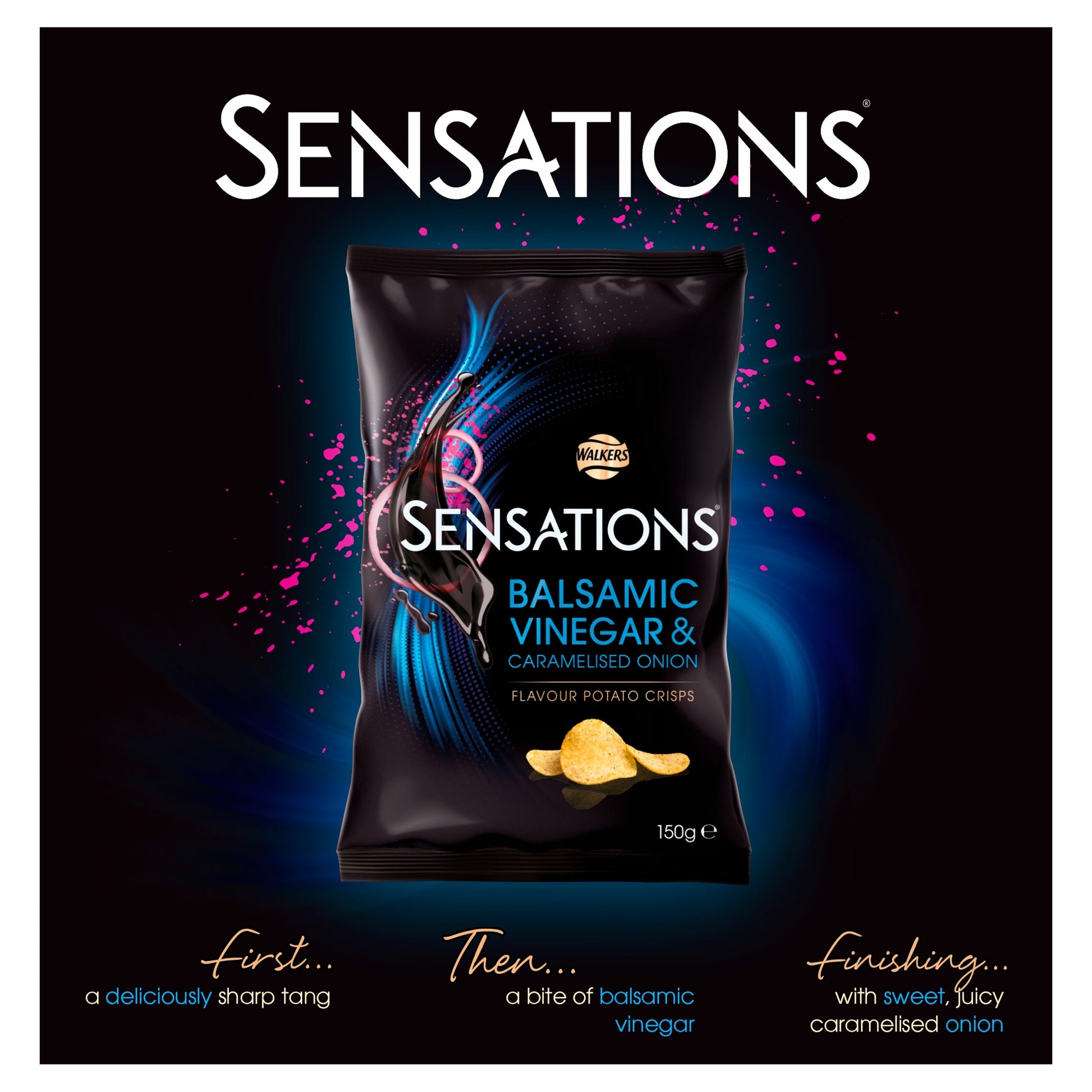 Walkers Sensations Balsamic Vinegar & Onion Crisps 150g — image 3