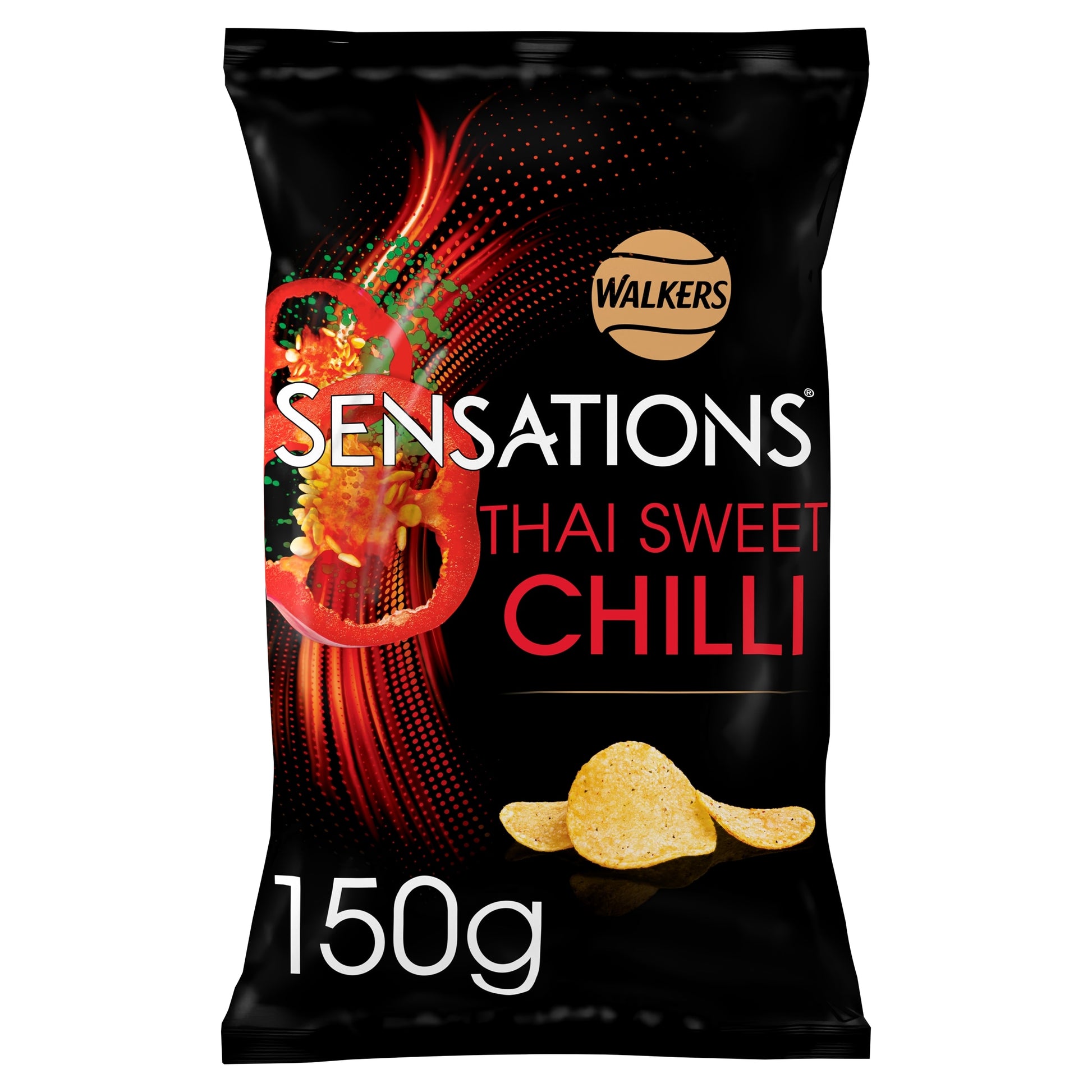 Walkers Sensations Crisps - Thai Sweet Chilli 150g — image 1