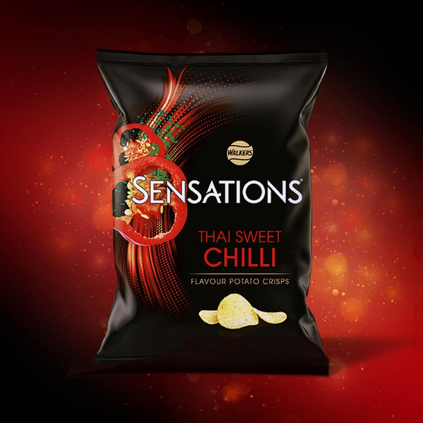 Walkers Sensations Crisps - Thai Sweet Chilli 150g — image 2
