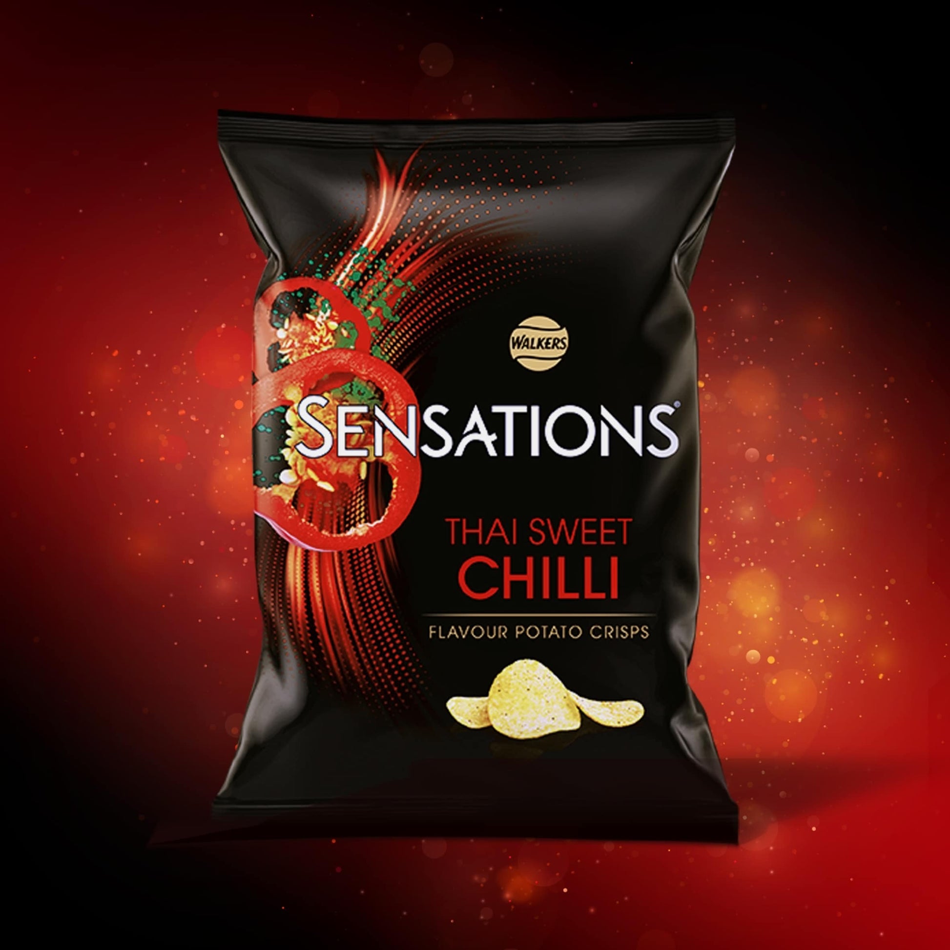 Walkers Sensations Crisps - Thai Sweet Chilli 150g — image 2