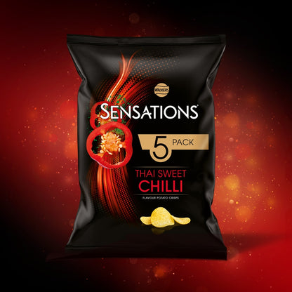 Walkers Sensations Multipack Crisps - Thai Sweet Chilli 5x25g — image 2